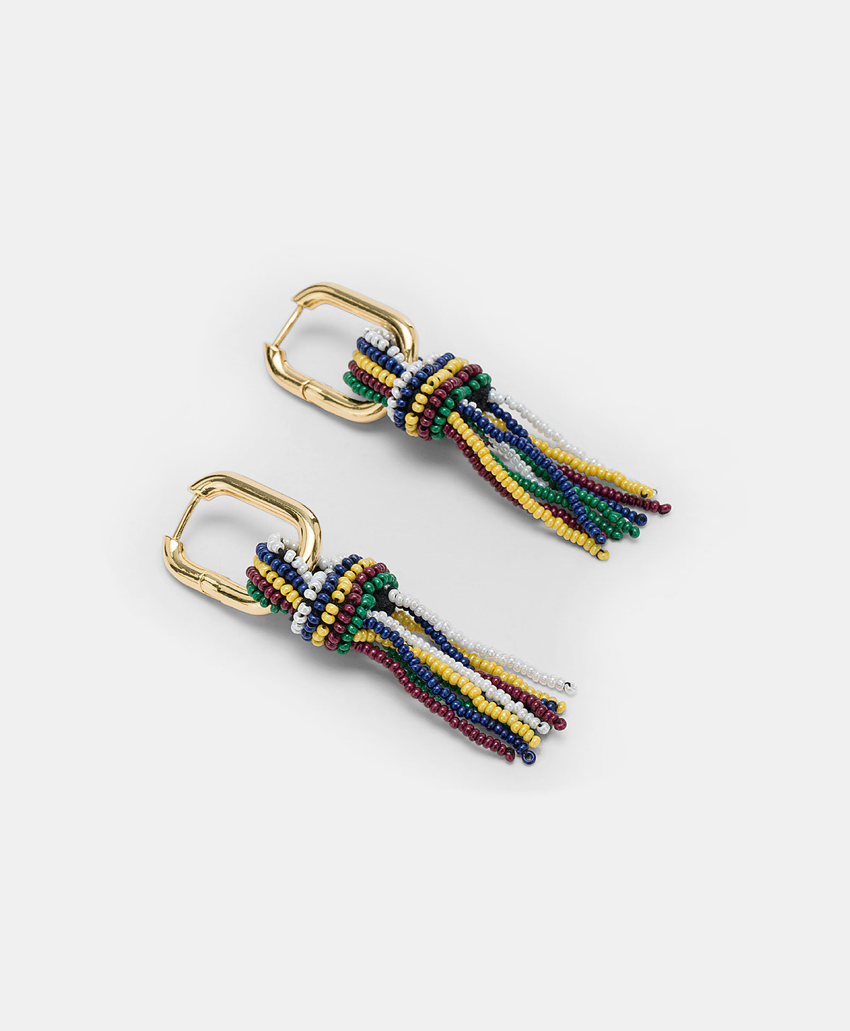 ZIMMARI EARRINGS WITH BEADS - GREEN/MULTICOLOR - Momonì