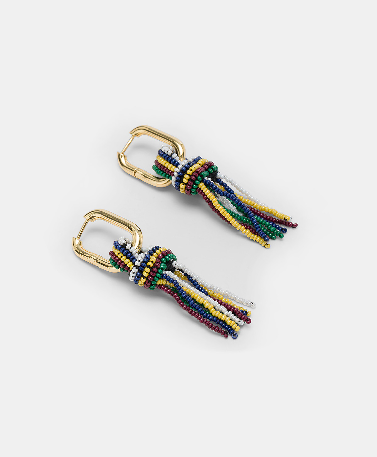 ZIMMARI EARRINGS WITH BEADS - GREEN/MULTICOLOR - Momonì