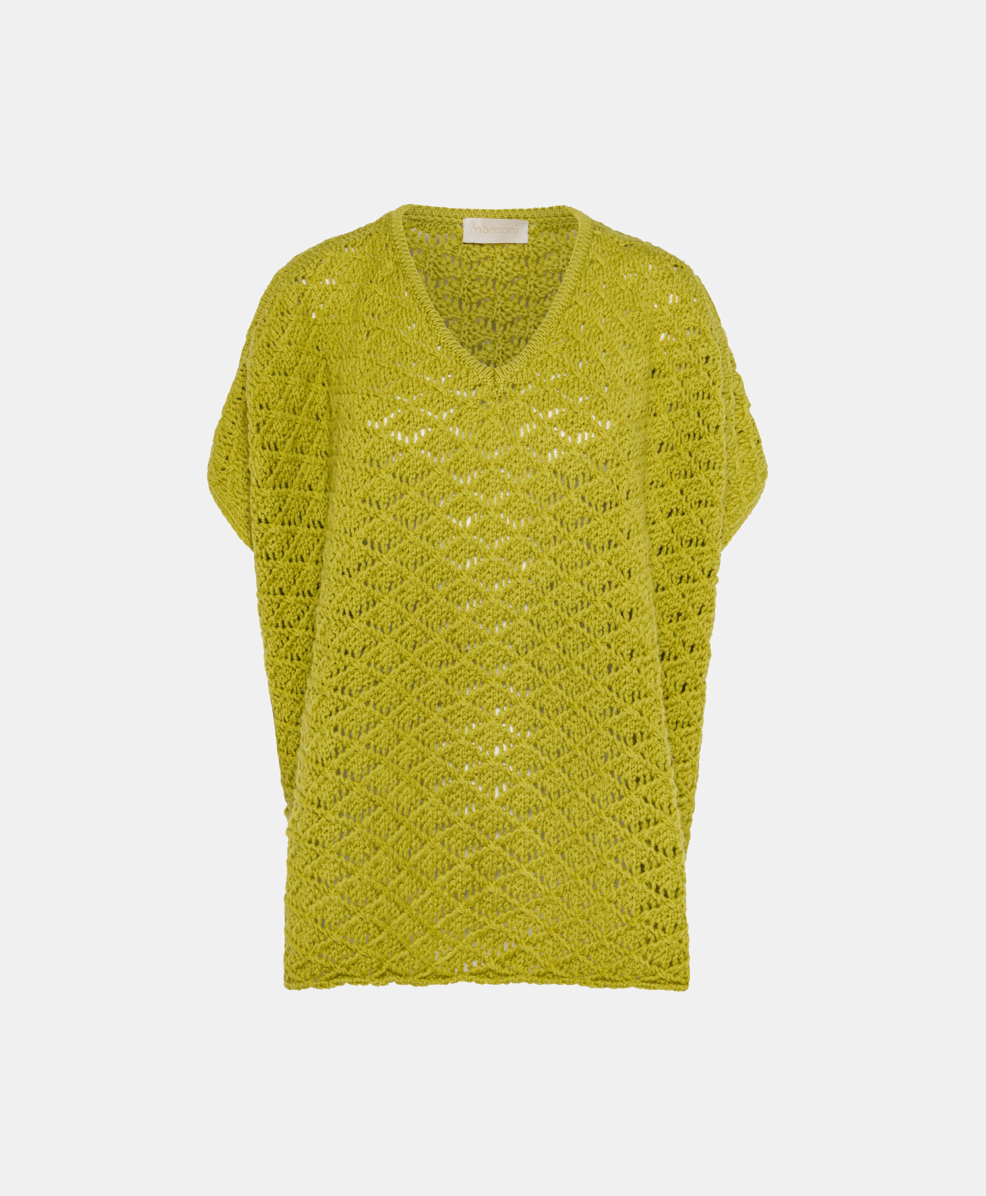 TRICOT KEKO POINT DENTELLE - VERT CITRON - Momonì