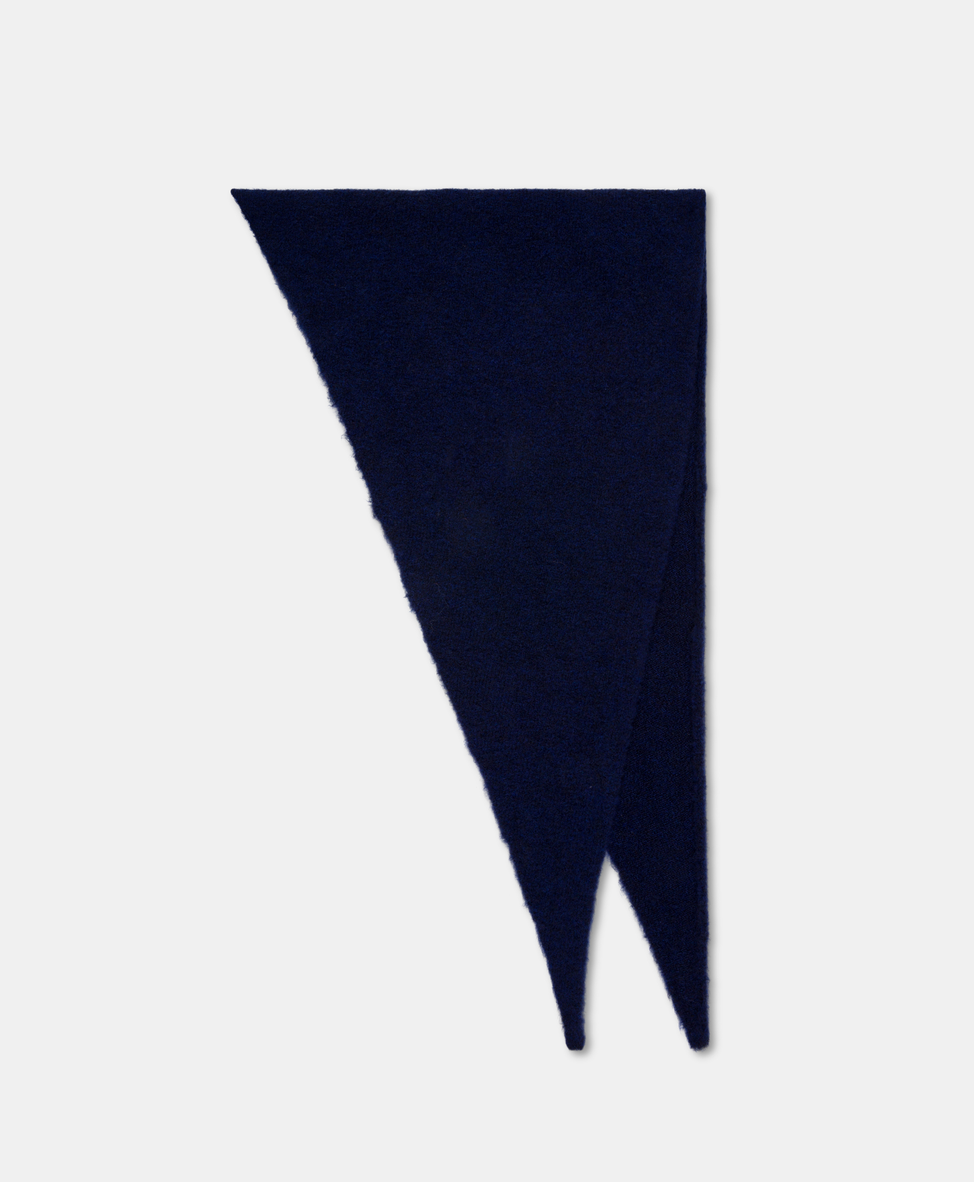 BALTICO BIS SCARF IN SOLID COLOUR FLEECE-EFFECT WOOL - INK - Momonì