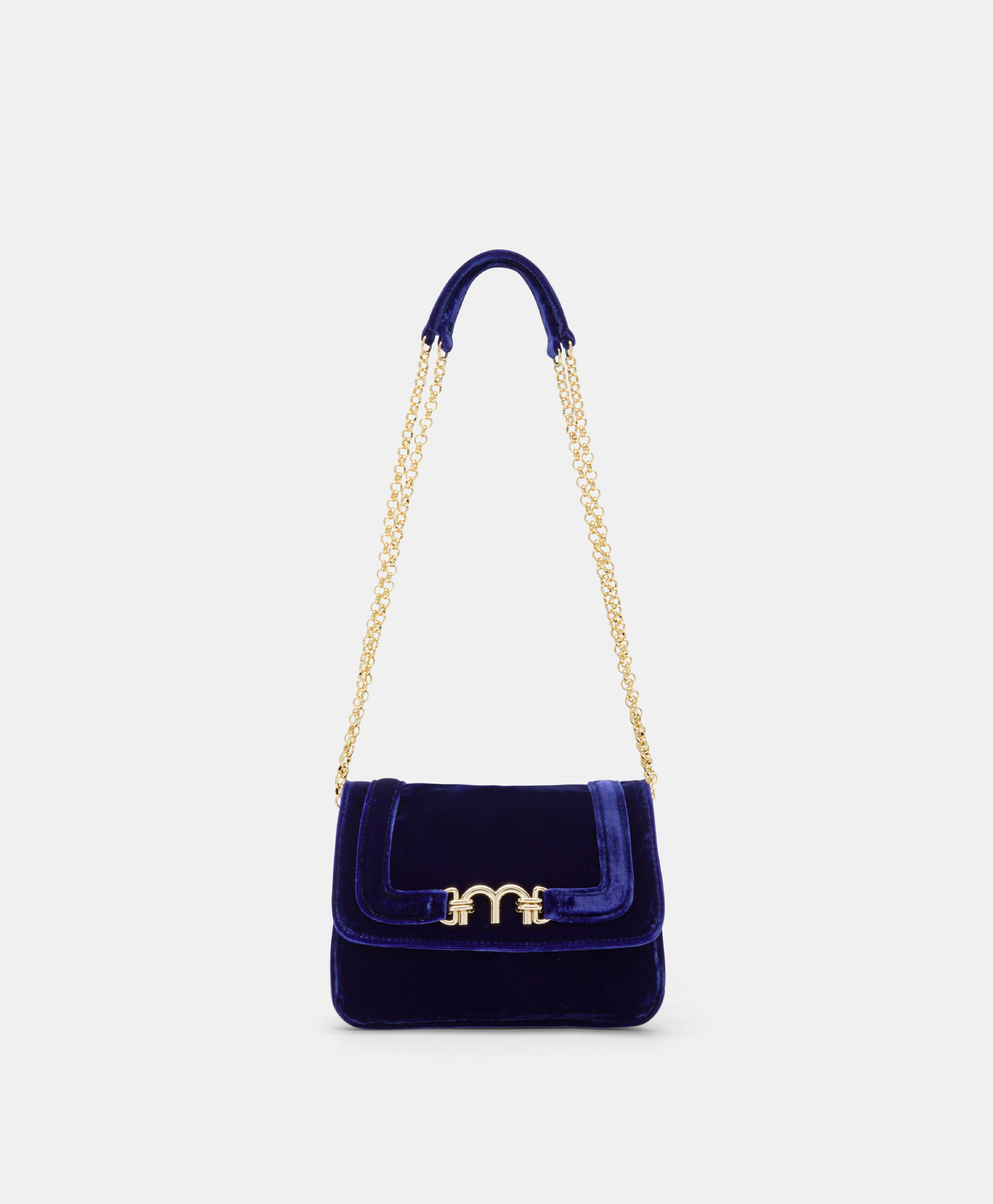 SAC MOMONI MIMI' FLORE EN VELOURS LISSE - LAVANDE - Shoes and accessories - Momonì