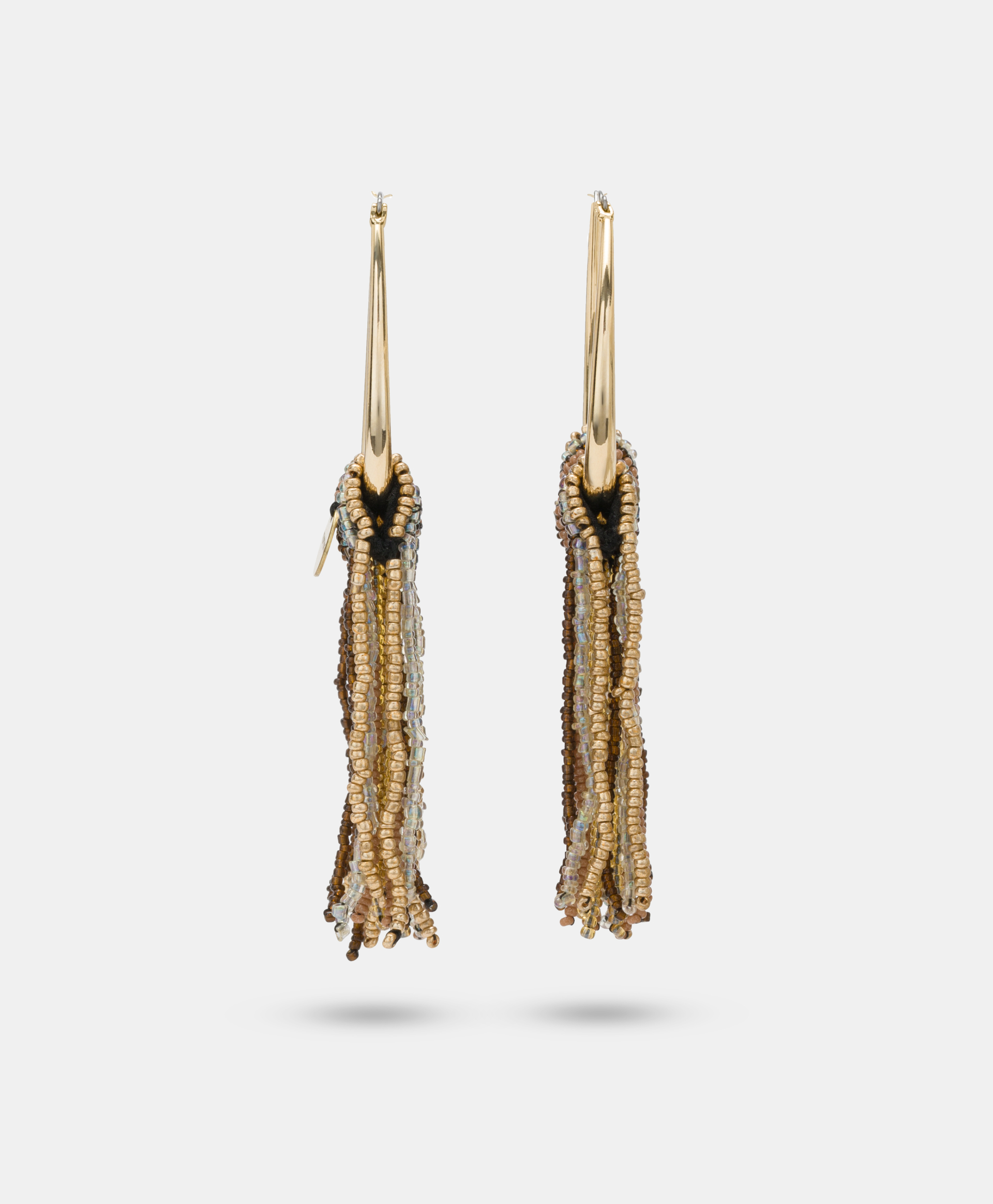CHABANA EARRINGS WITH BEADS - GOLD MULTICOLOR - Momonì