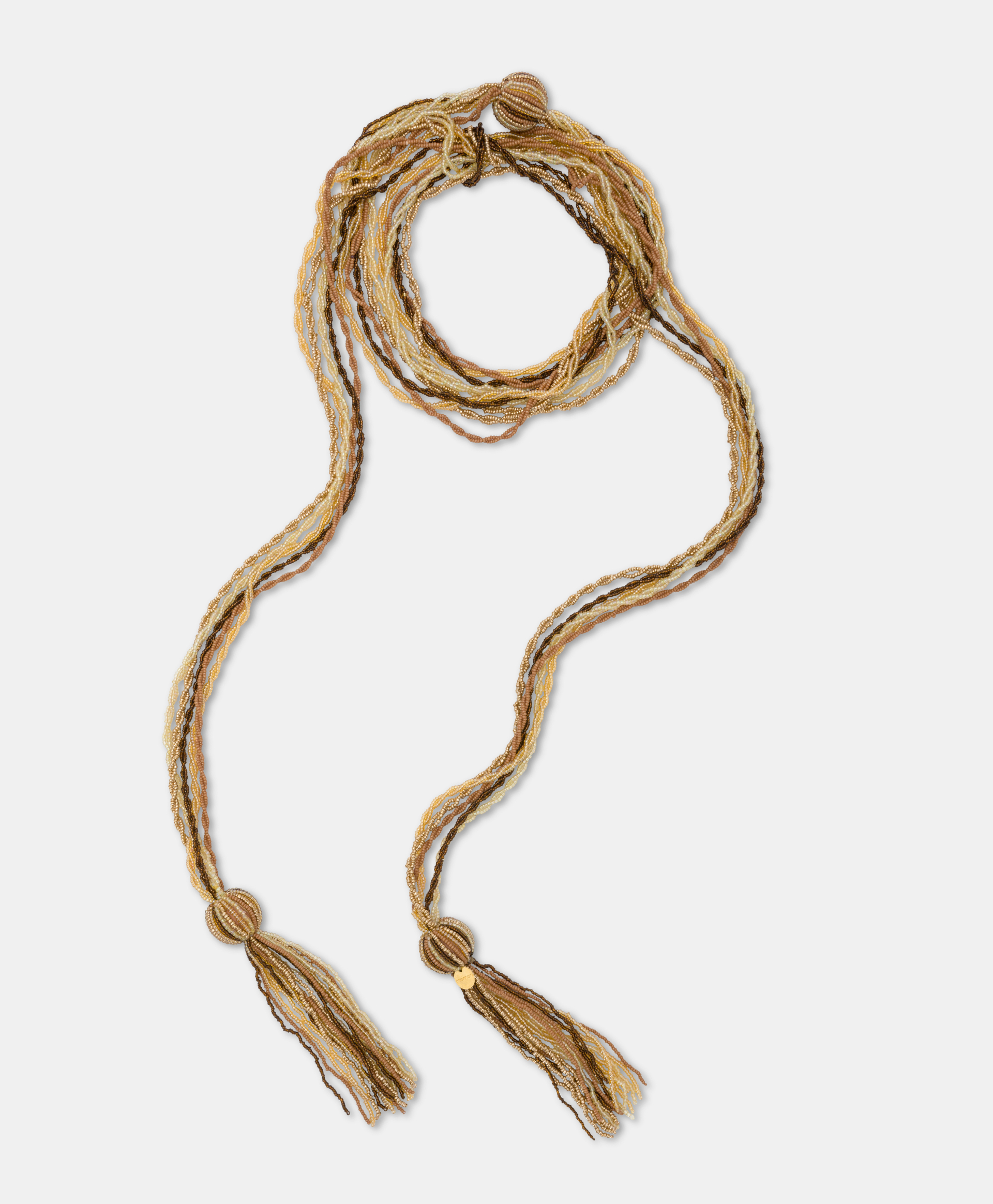 WAKAM NECKLACE WITH BEADS - GOLD MULTICOLOR - Shoes and accessories - Momonì
