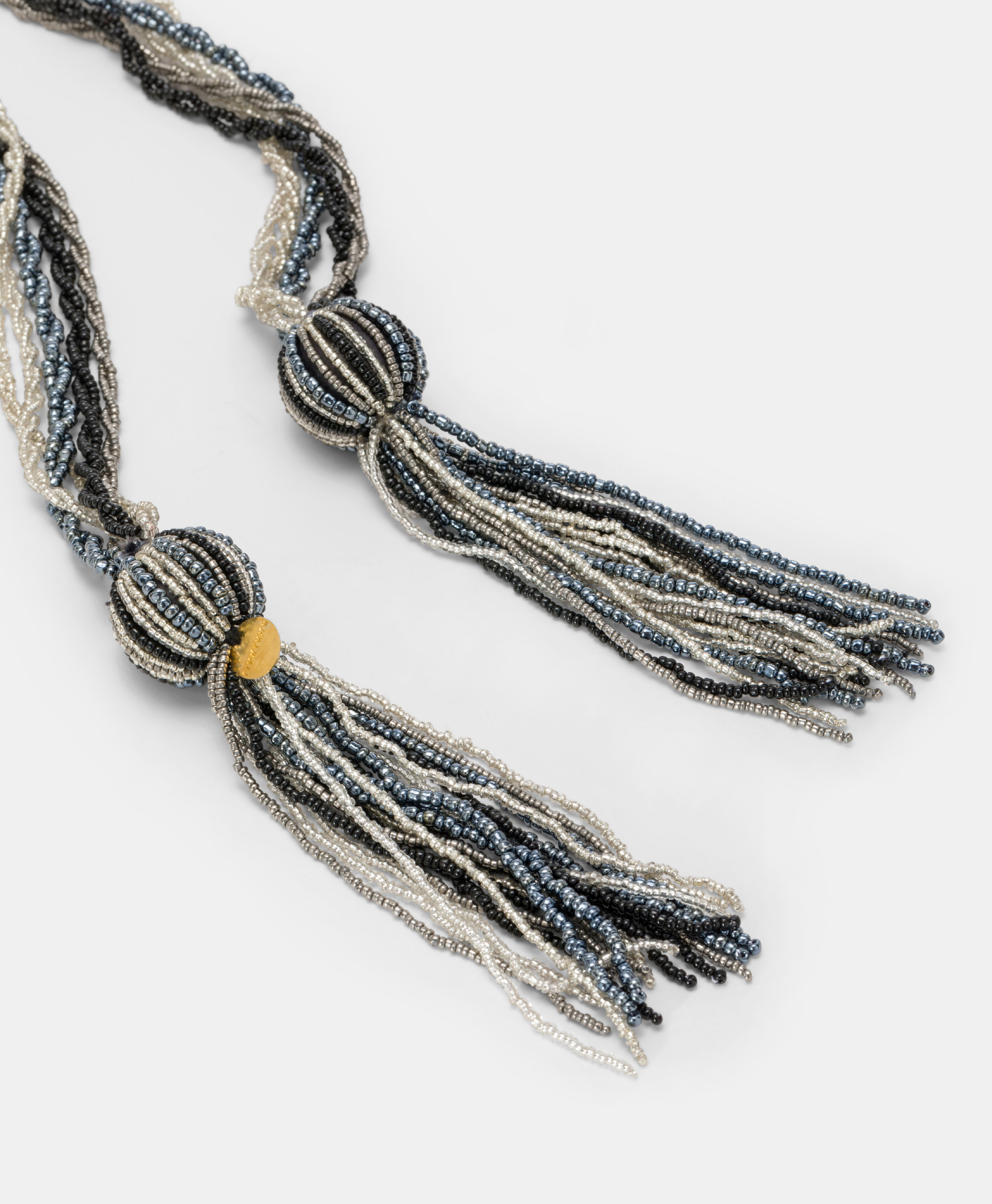 WAKAM NECKLACE WITH BEADS - GREY MULTICOLOR - Shoes and accessories - Momonì