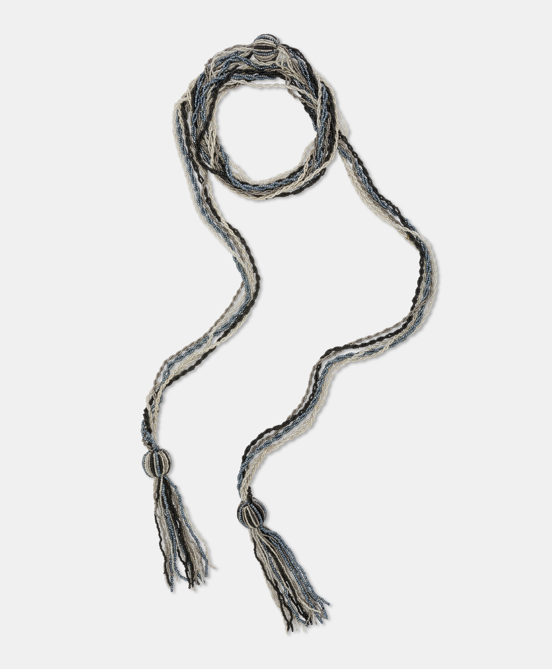 WAKAM NECKLACE WITH BEADS - GREY MULTICOLOR - Shoes and accessories - Momonì