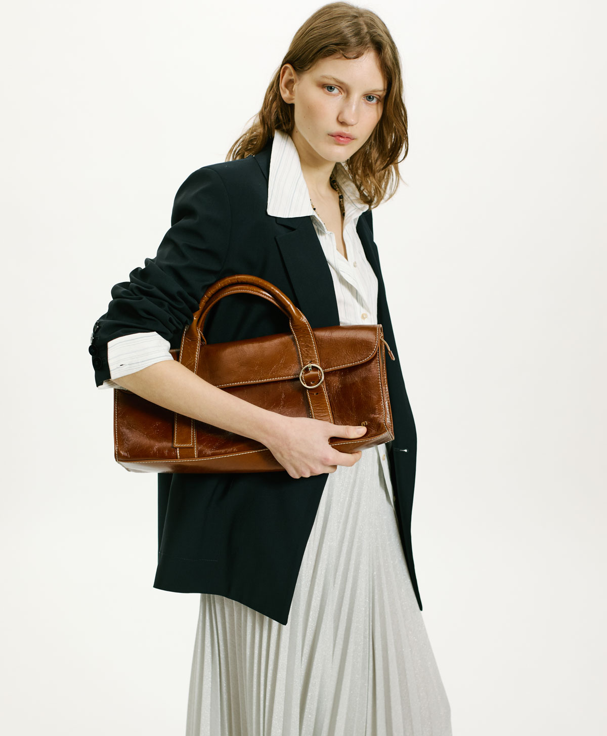 MOMONI DAHA BAG IN LEATHER - TOBACO - Momonì