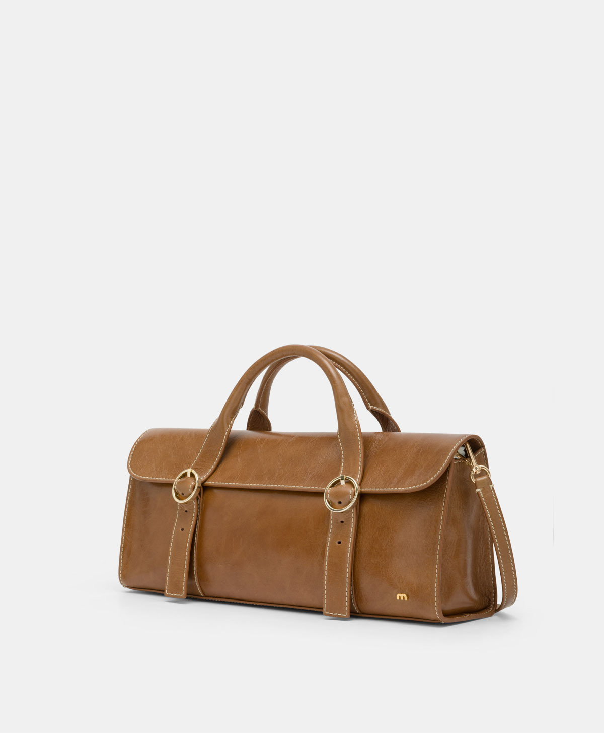 MOMONI DAHA BAG IN LEATHER - TOBACO - Momonì