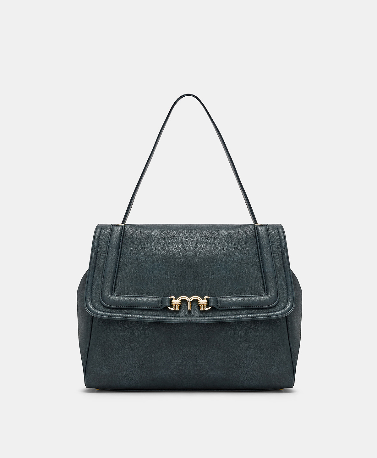 BORSA FLORE IN ECOPELLE - BLU - Shoes and accessories - Momonì