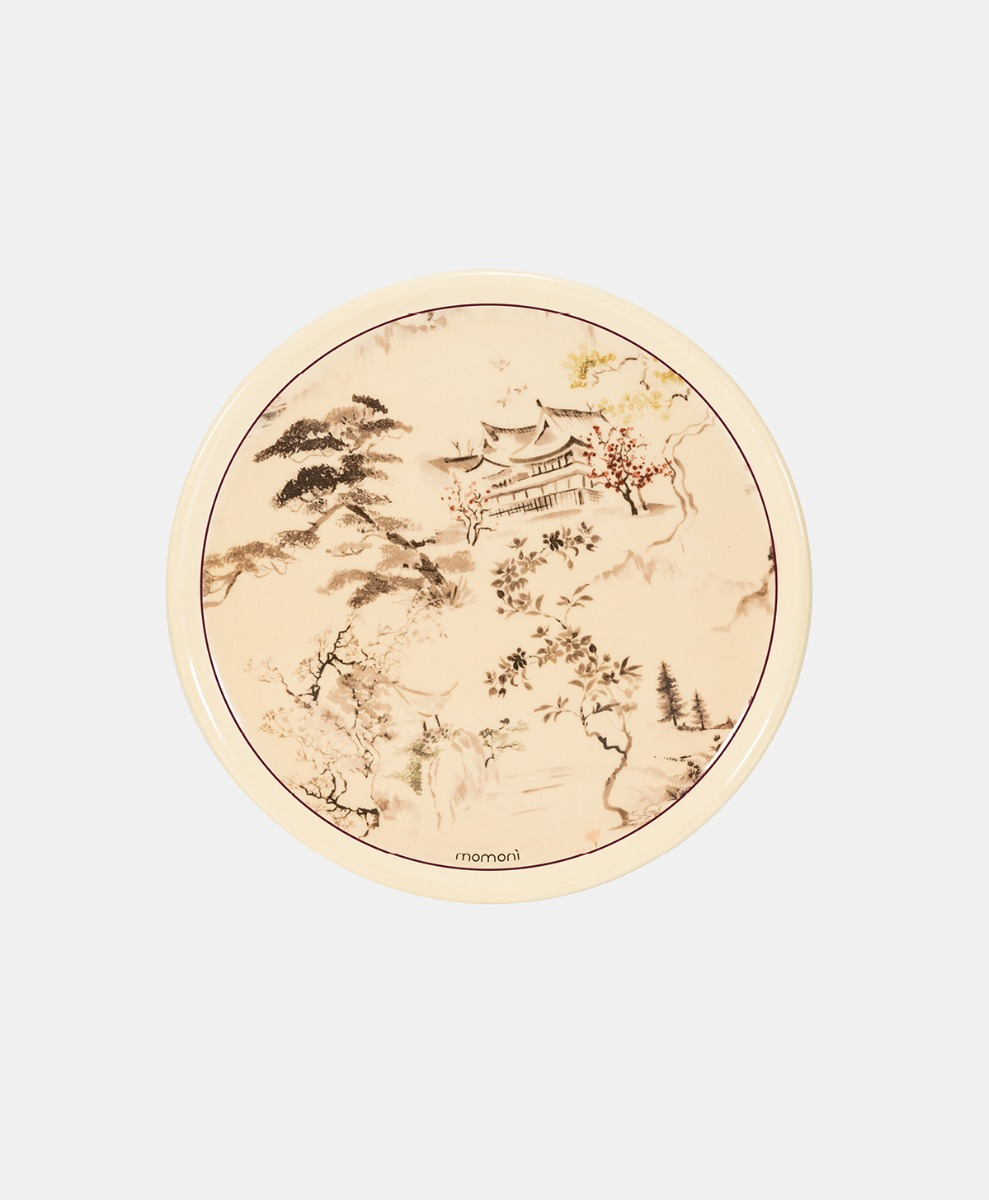 Momonì ceramic plate - Cream/Tobacco - HOME - Momonì