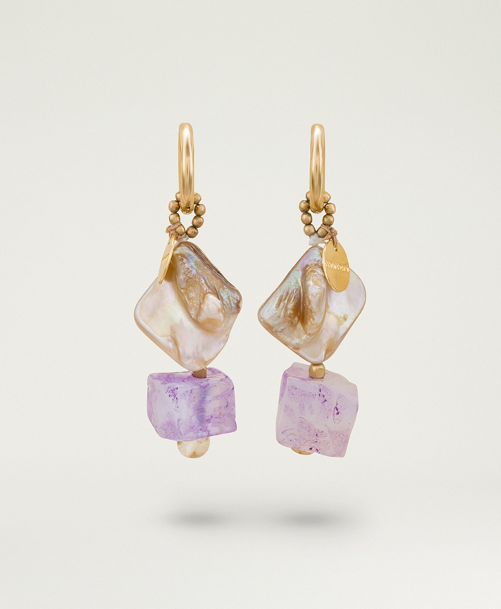 BURKE BIJOUX - BLACK/PURPLE MULTICOLOR - Momonì