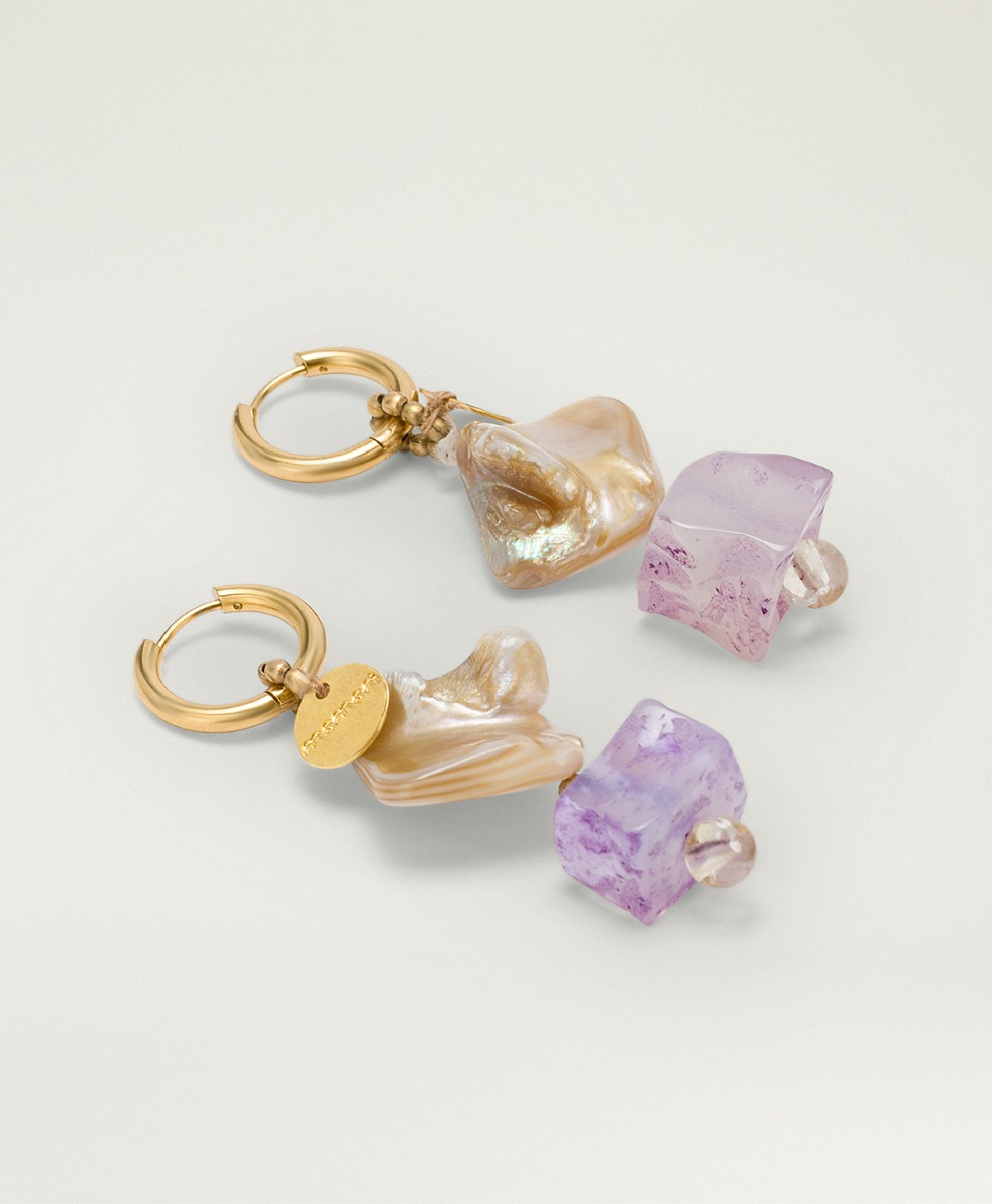 BURKE BIJOUX - BLACK/PURPLE MULTICOLOR - Momonì