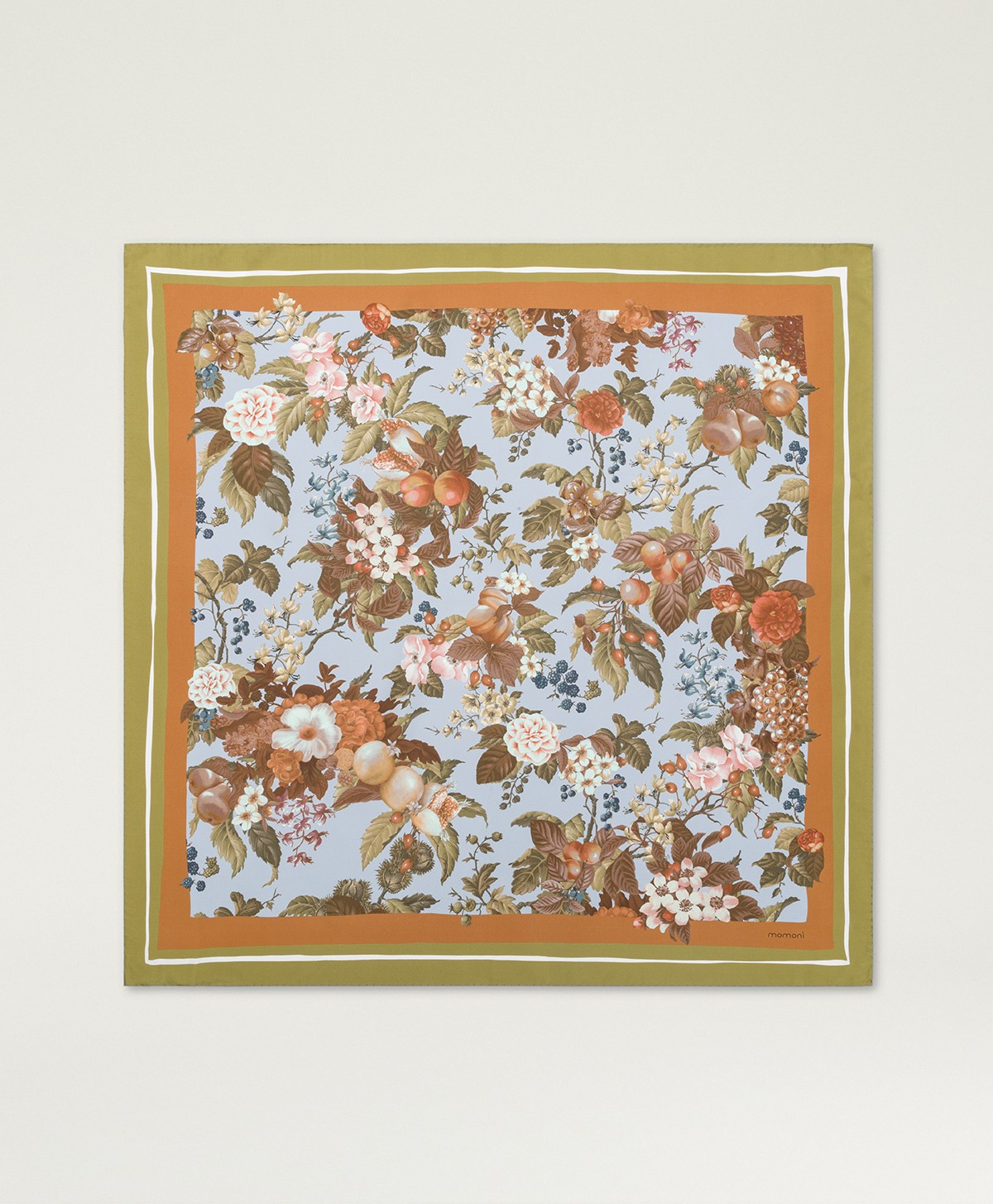 FOULARD NIPPONIA EN TWILL DE SOIE - MULTICOLORE POUSSIÈRE - Momonì