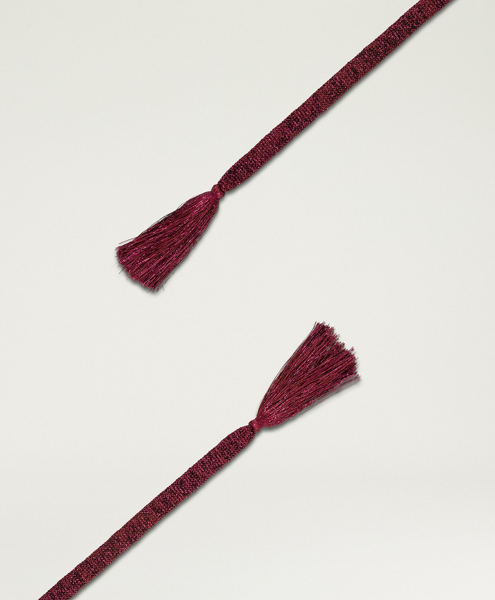 CINTURÓN ONTANO DE LUREX CON FLECO - TERRACOTA - Momonì