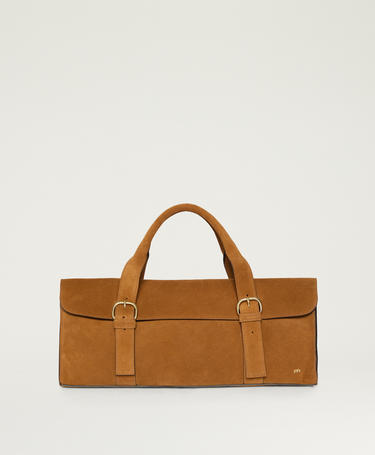 BORSA MOMONI DAHA IN PELLE SCAMOSCIATA - SENAPE - Momonì