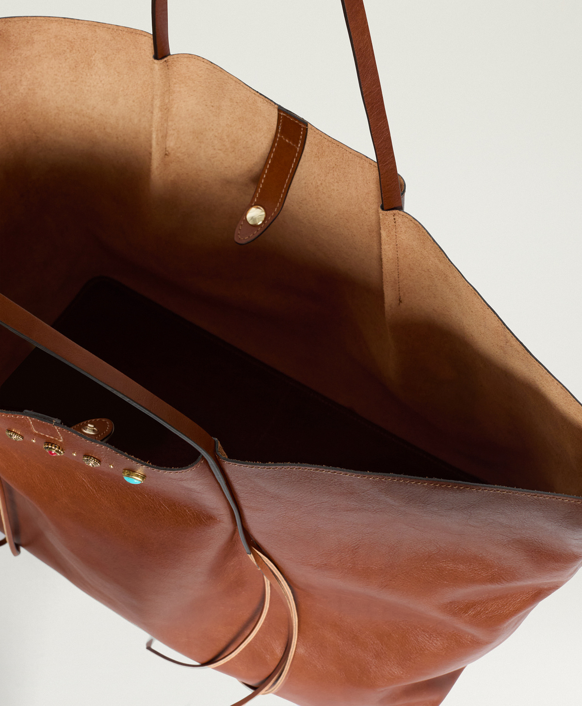 BORSA MOMONI WILLY IN PELLE - CUOIO - Momonì