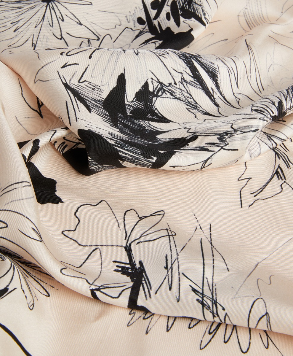 PAÑUELO NIPPONIA - BLANCO/NEGRO - Momonì