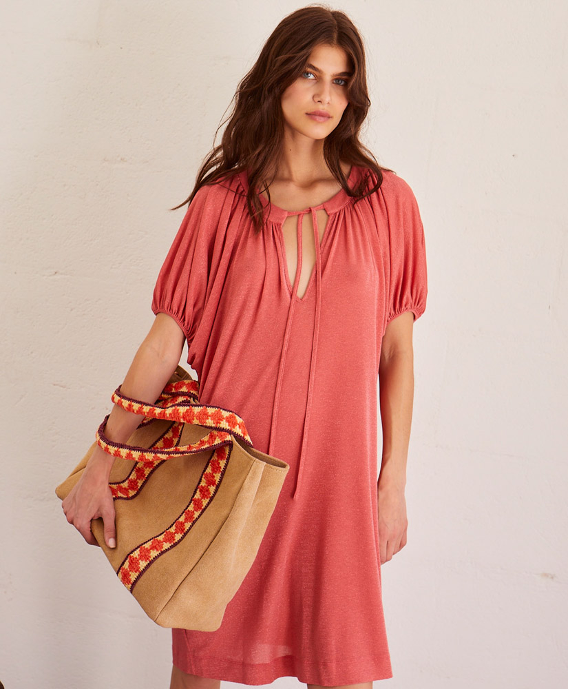 SUNDAY CANVAS BAG - BEIGE - Momonì