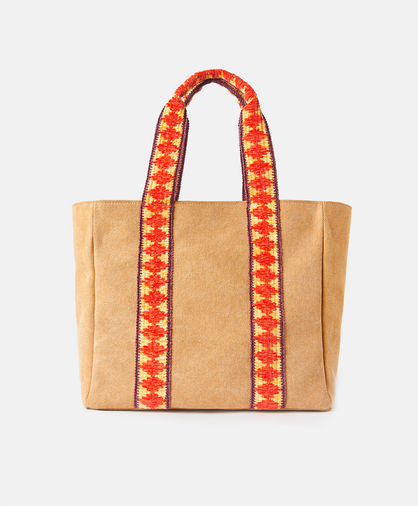 SUNDAY CANVAS BAG - BEIGE - Momonì