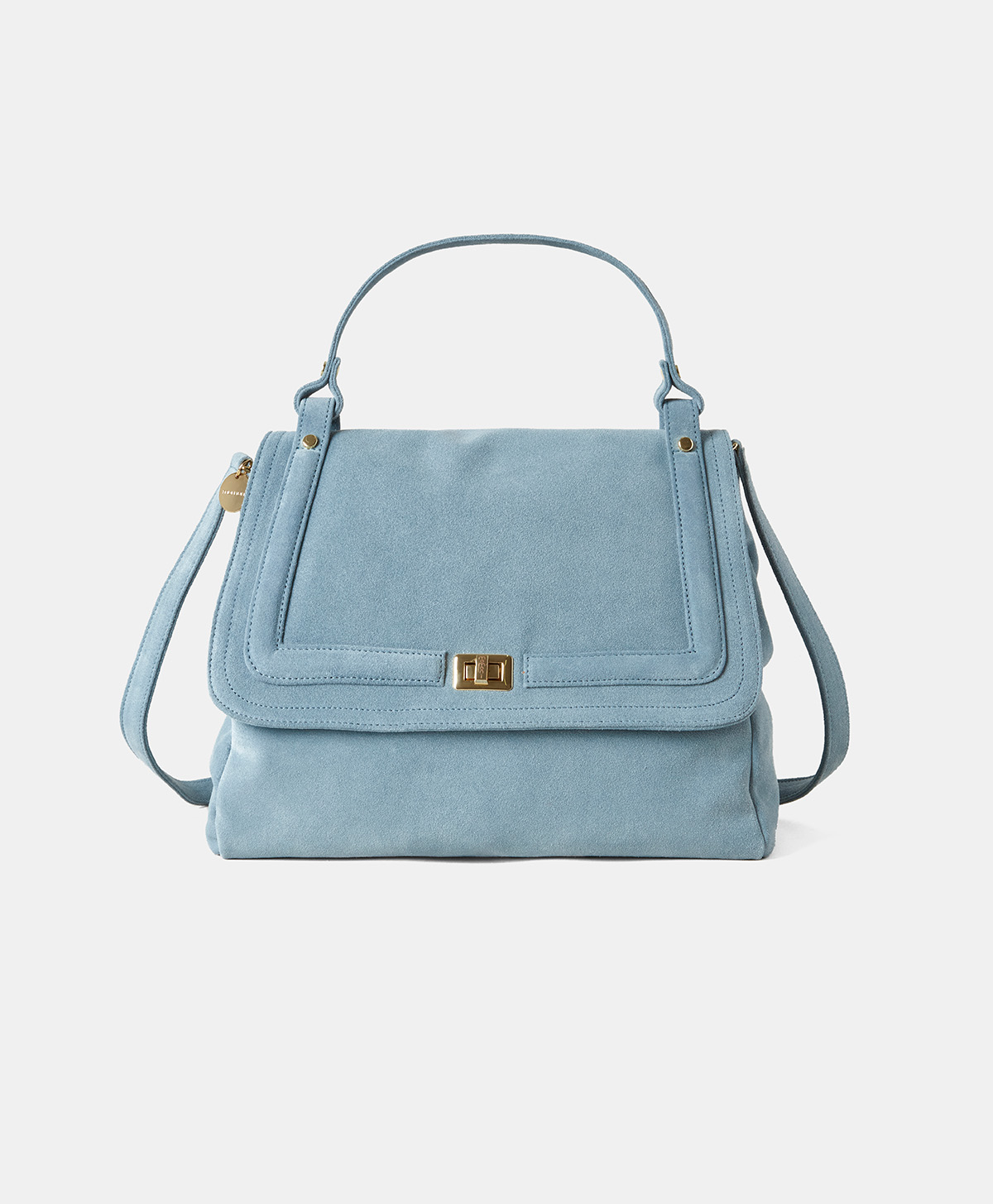 SAC MOMONÌ FLORE EN CUIR LAQUÉ -  ROSÉ - Momonì
