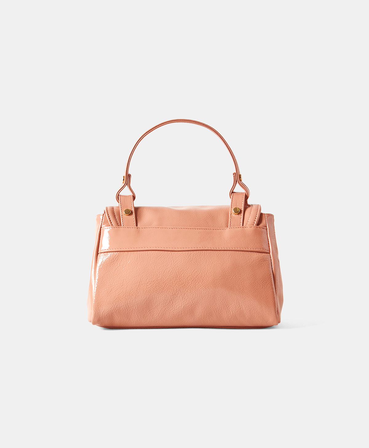 SAC MOMONÌ PETIT FLORE EN CUIR LAQUÉ -  VERT FLUO - Momonì