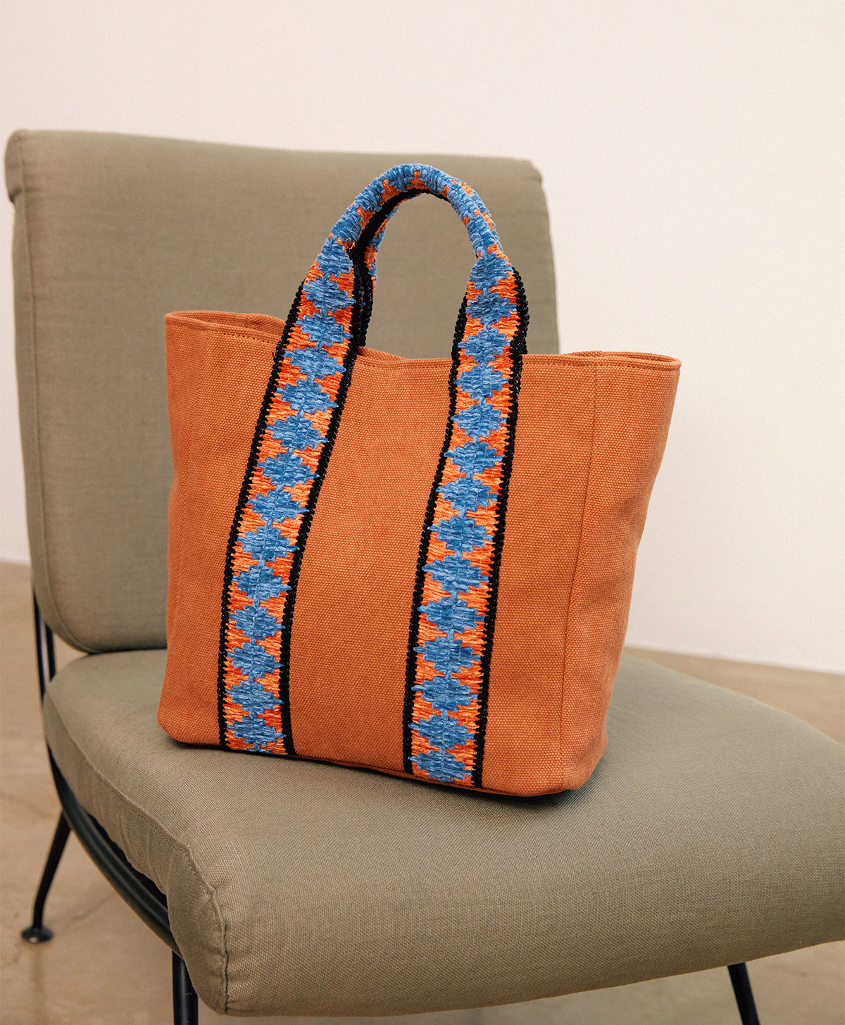 PETIT SUNDAY CANVAS BAG - BRICK - Momonì