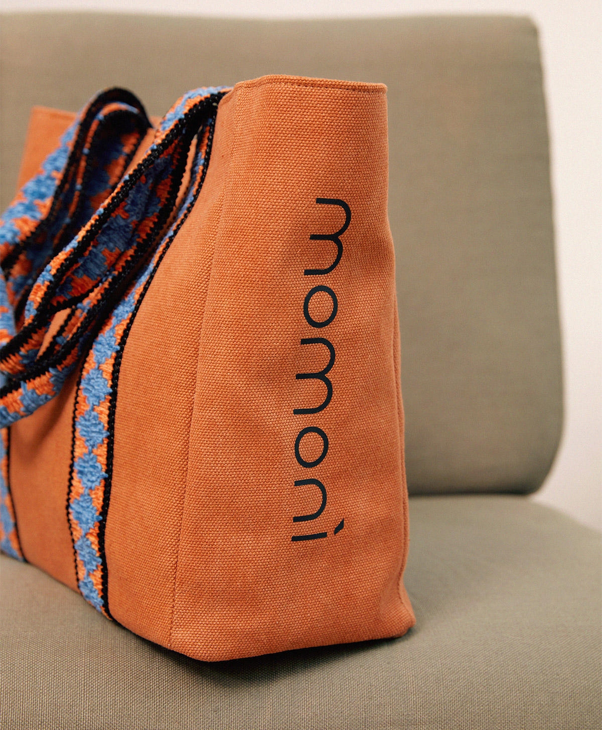SUNDAY CANVAS BAG - BRICK - Momonì