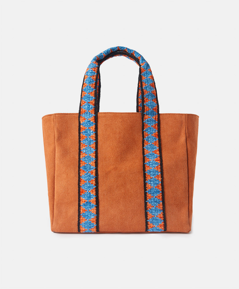 SUNDAY CANVAS BAG - BRICK - Momonì