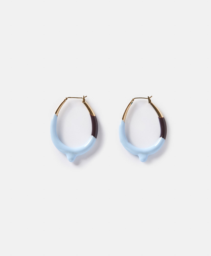 BOUCLES D'OREILLE LOLA DIP-DYE -  CORAIL/TERRE CUITE - Momonì
