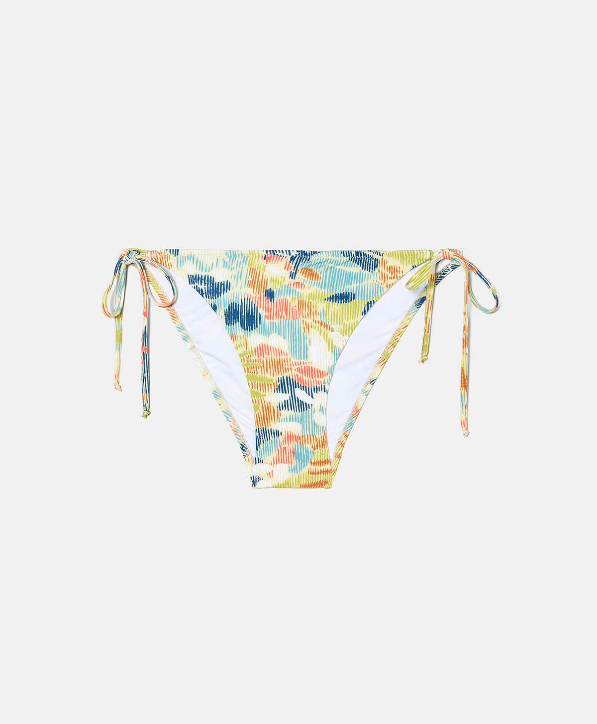 MALENE KNICKERS IN PRINTED STRETCH FABRIC - PINK/LIME - Momonì