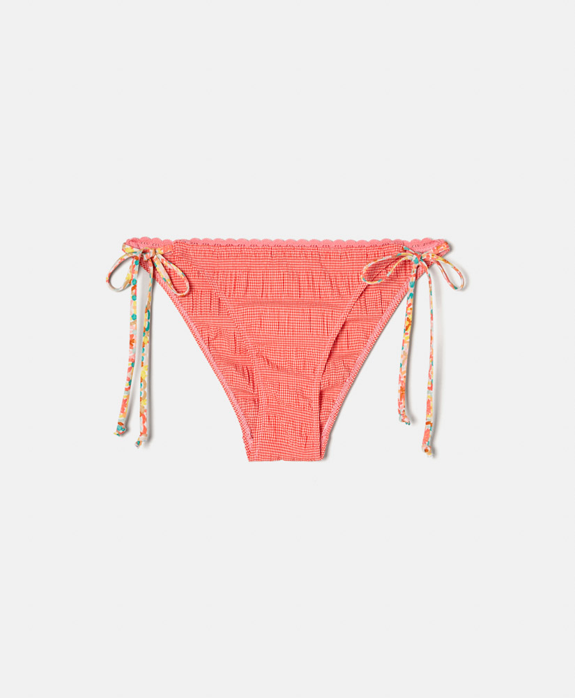 MALENE KNICKERS IN PRINTED STRETCH FABRIC - RED - Momonì