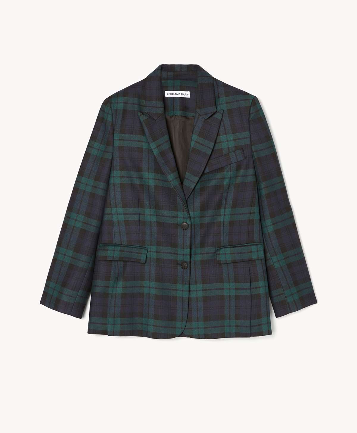 ALFRED TARTAN PATTERNED JACKET - BLUE/GREEN - Momonì