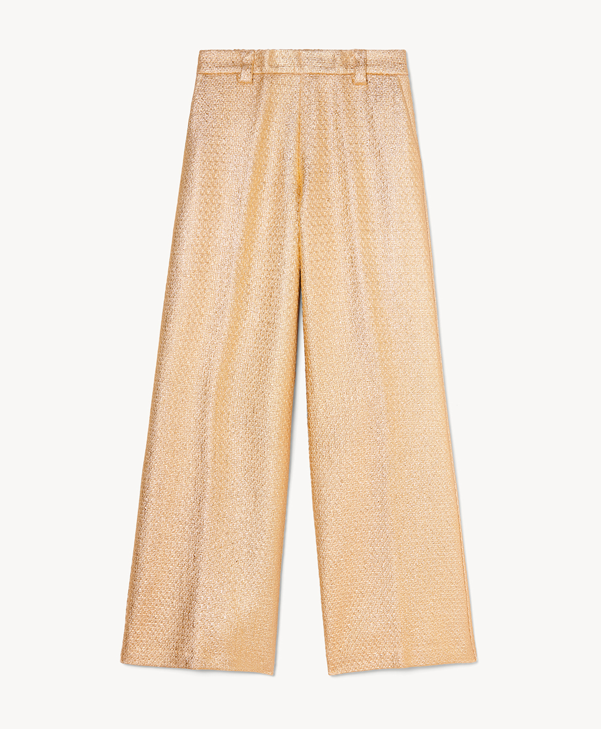 PUEBLO WAXED TWEED TROUSERS - GOLD - Momonì