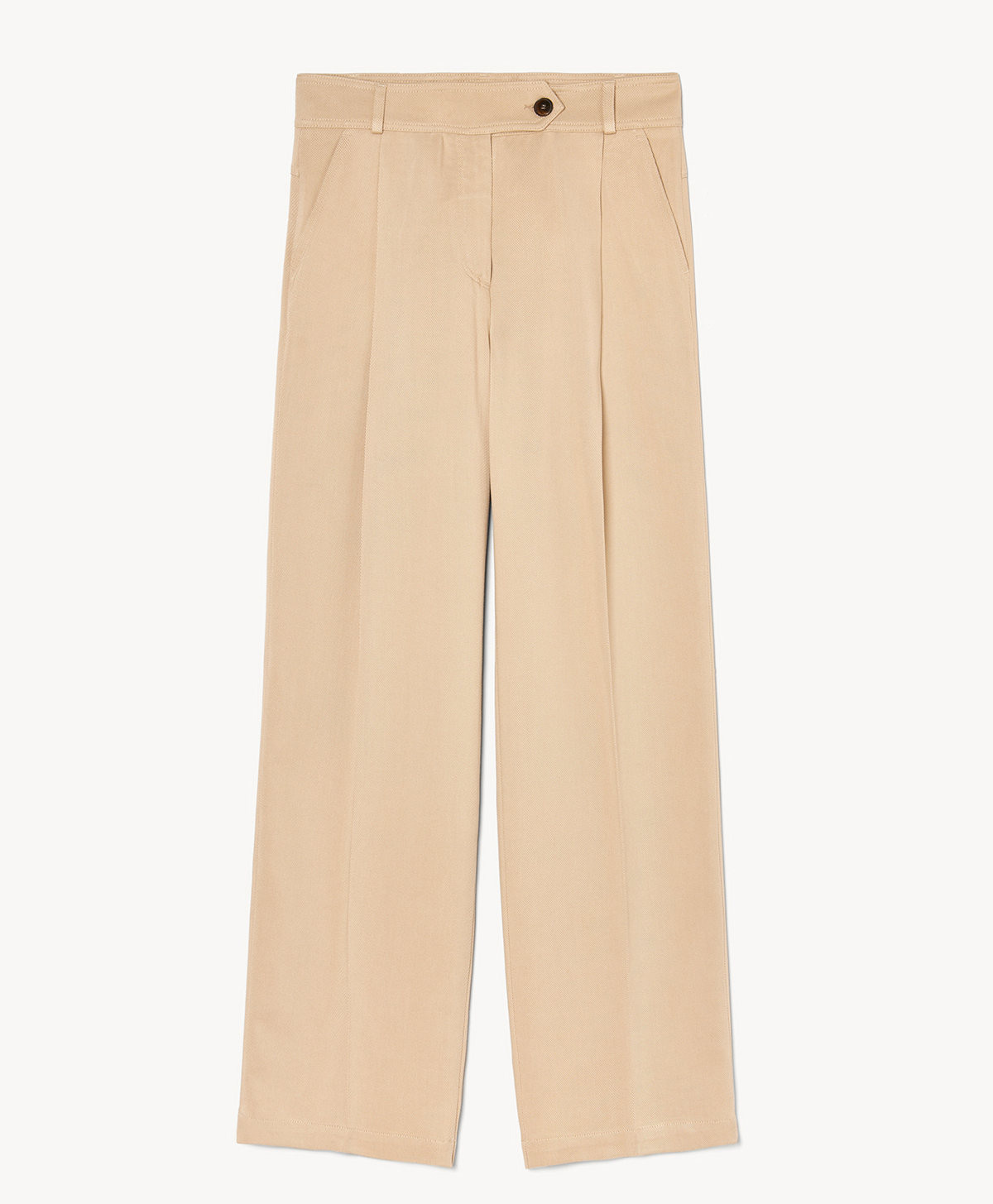 PANTALONE WOODY IN BULL TENCEL - BEIGE - Momonì