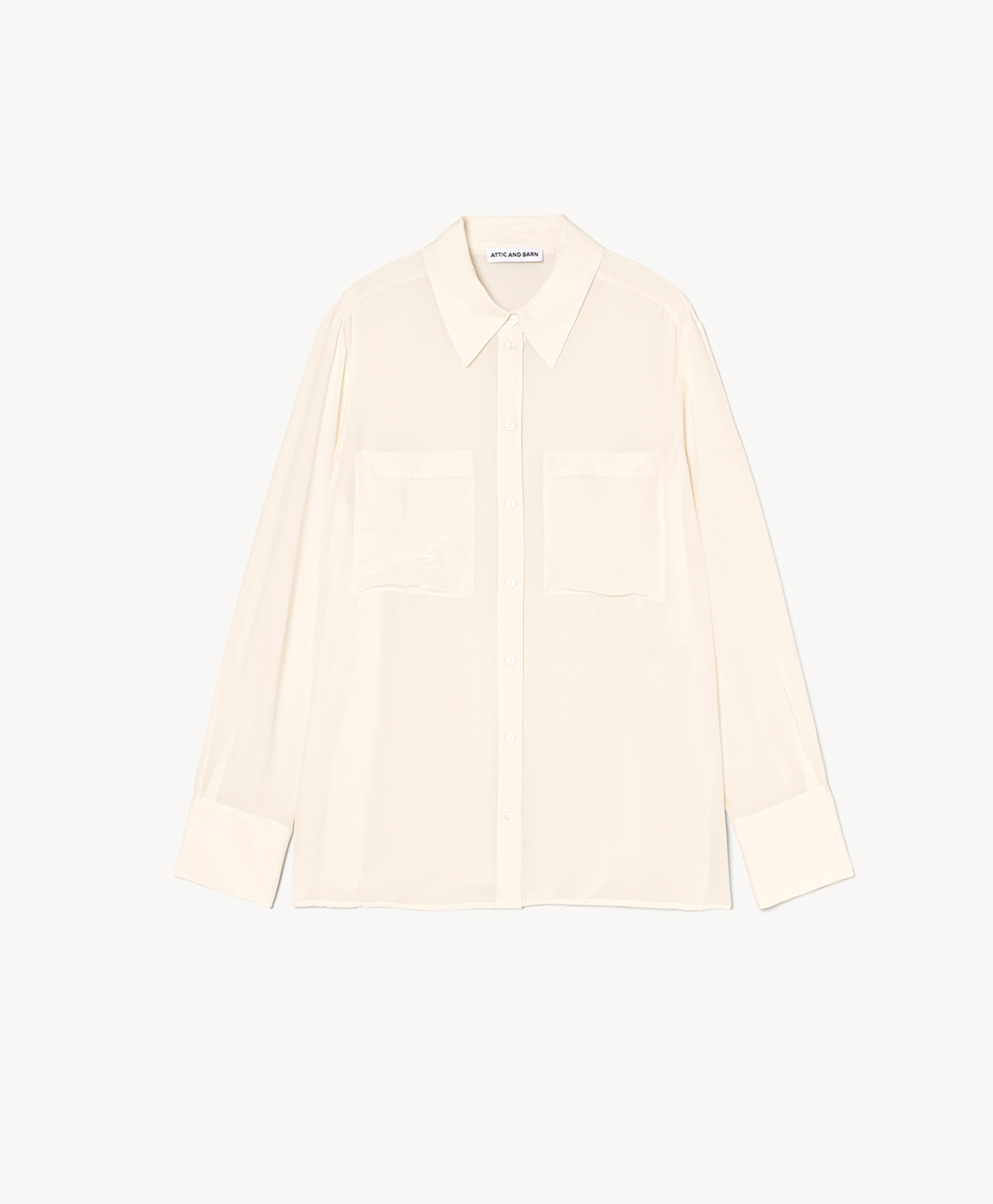 BLANDE VISCOSE SILK SAND WASH SHIRT - CREAM - Momonì