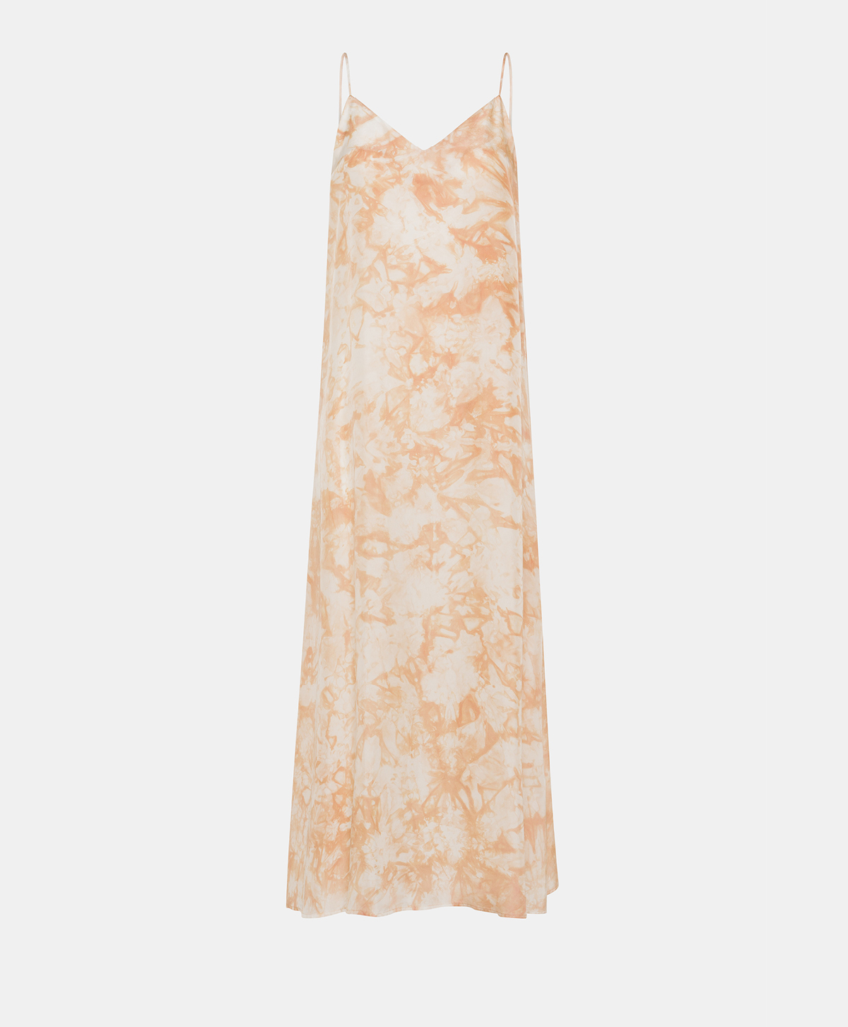 JASMINE HABUTAI SILK DRESS - PEACH - Momonì