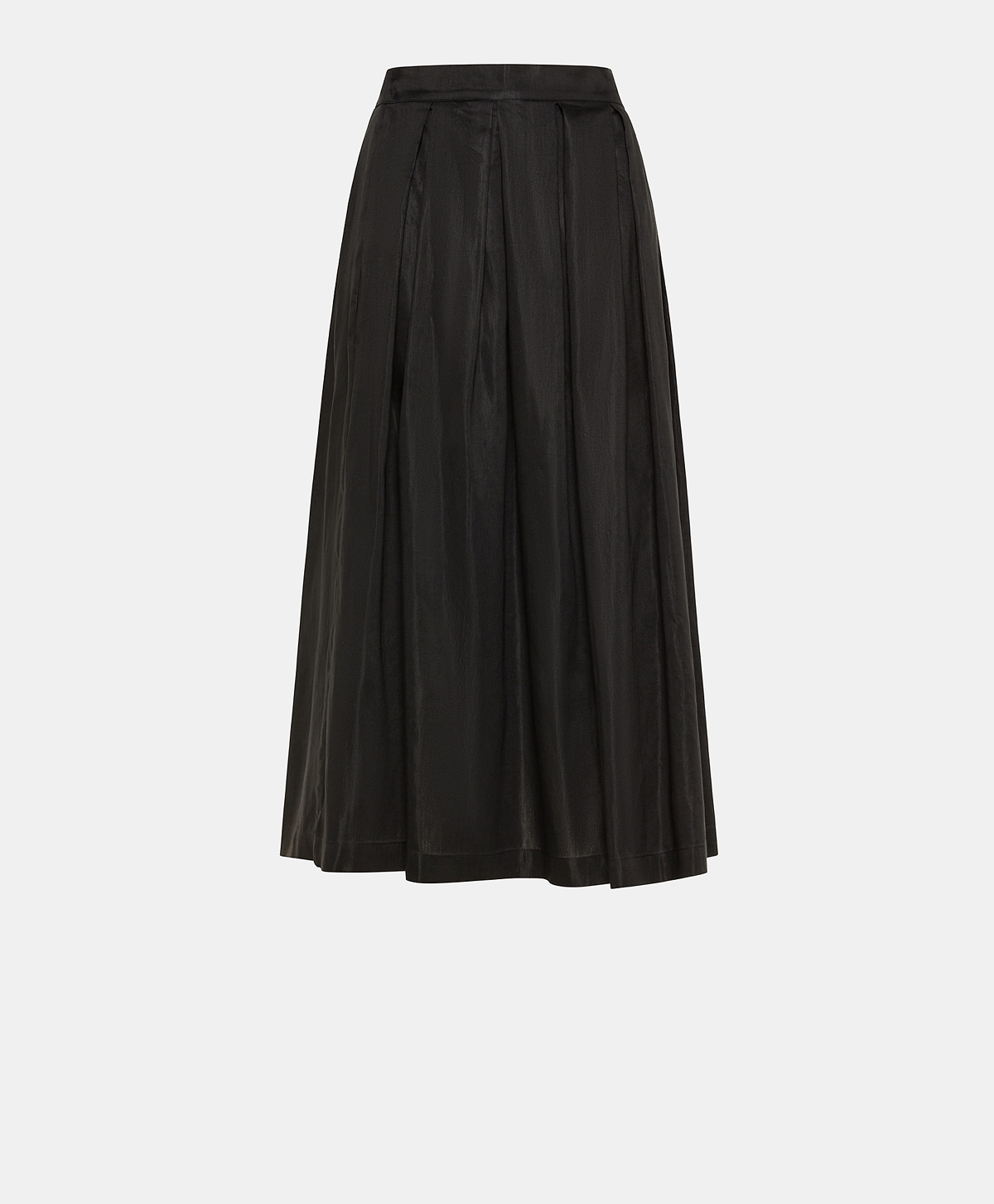 MORA LINEN SKIRT - BLACK - Momonì