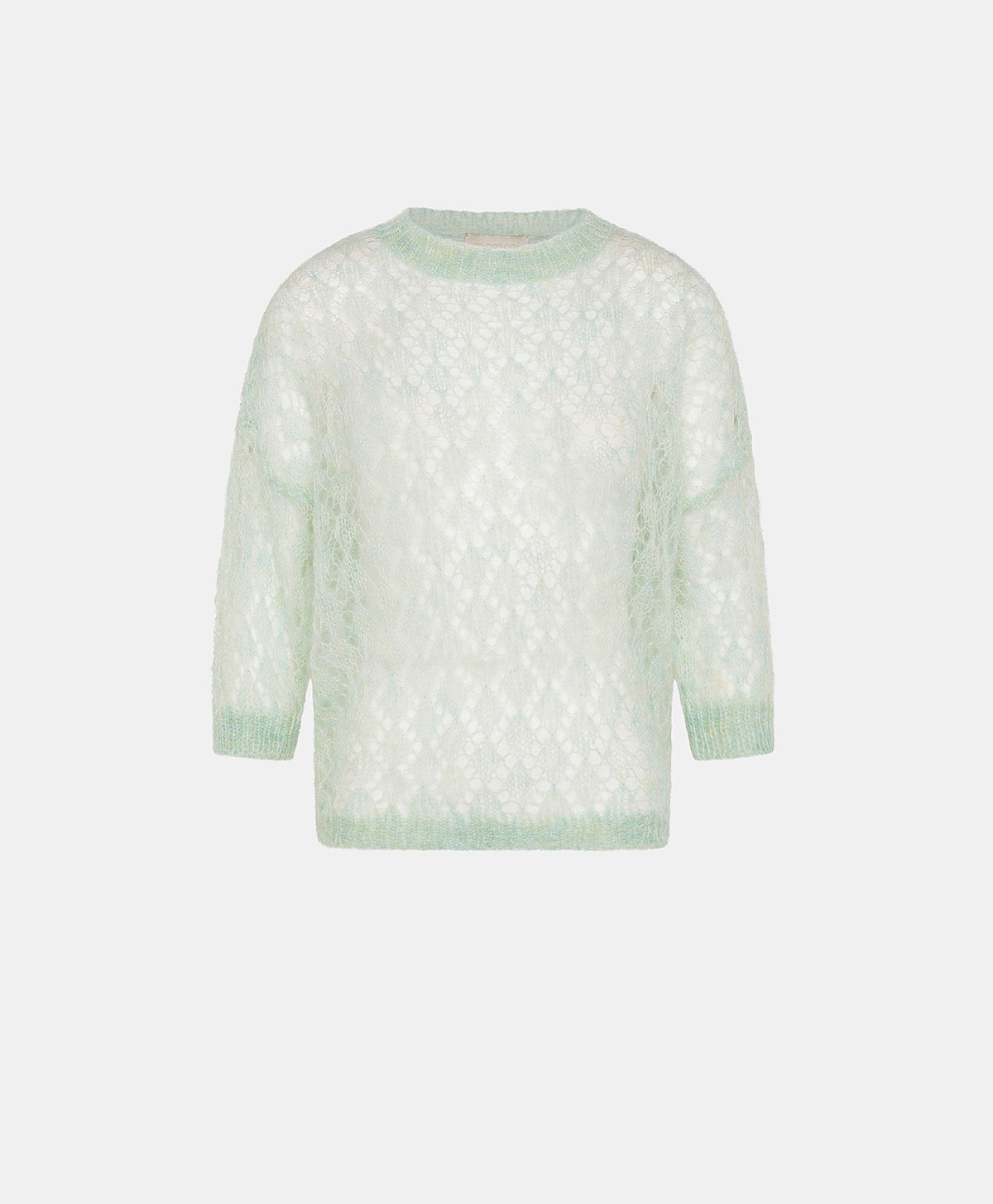 CAMPANULA KNITWEAR IN SOFT MOHAIR - TURQUOISE - Momonì