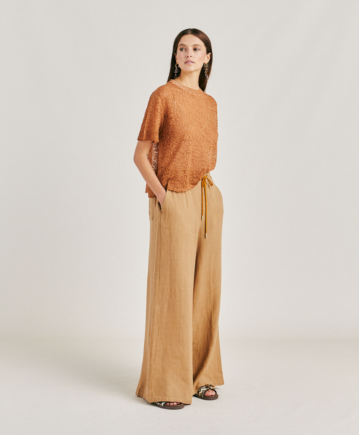 ALITERRU PANT IN LINEN - SAND - Momonì