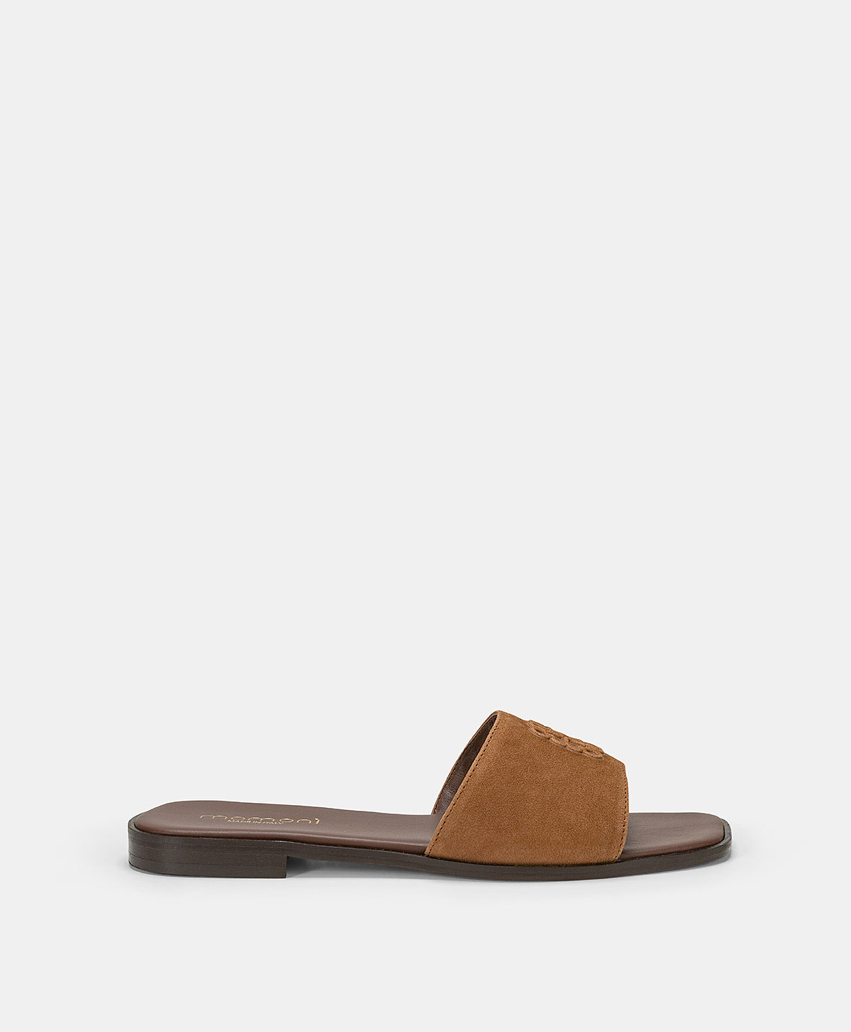 TUCCIA FLAT MULES IN LEATHER - LEATHER - Momonì