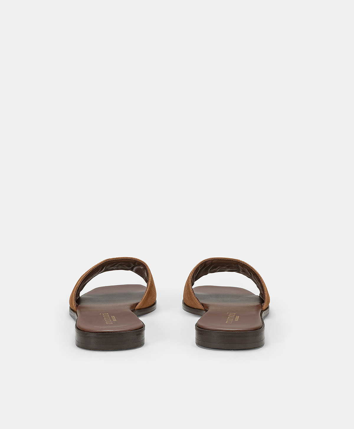 TUCCIA FLAT MULES IN LEATHER - LEATHER - Momonì