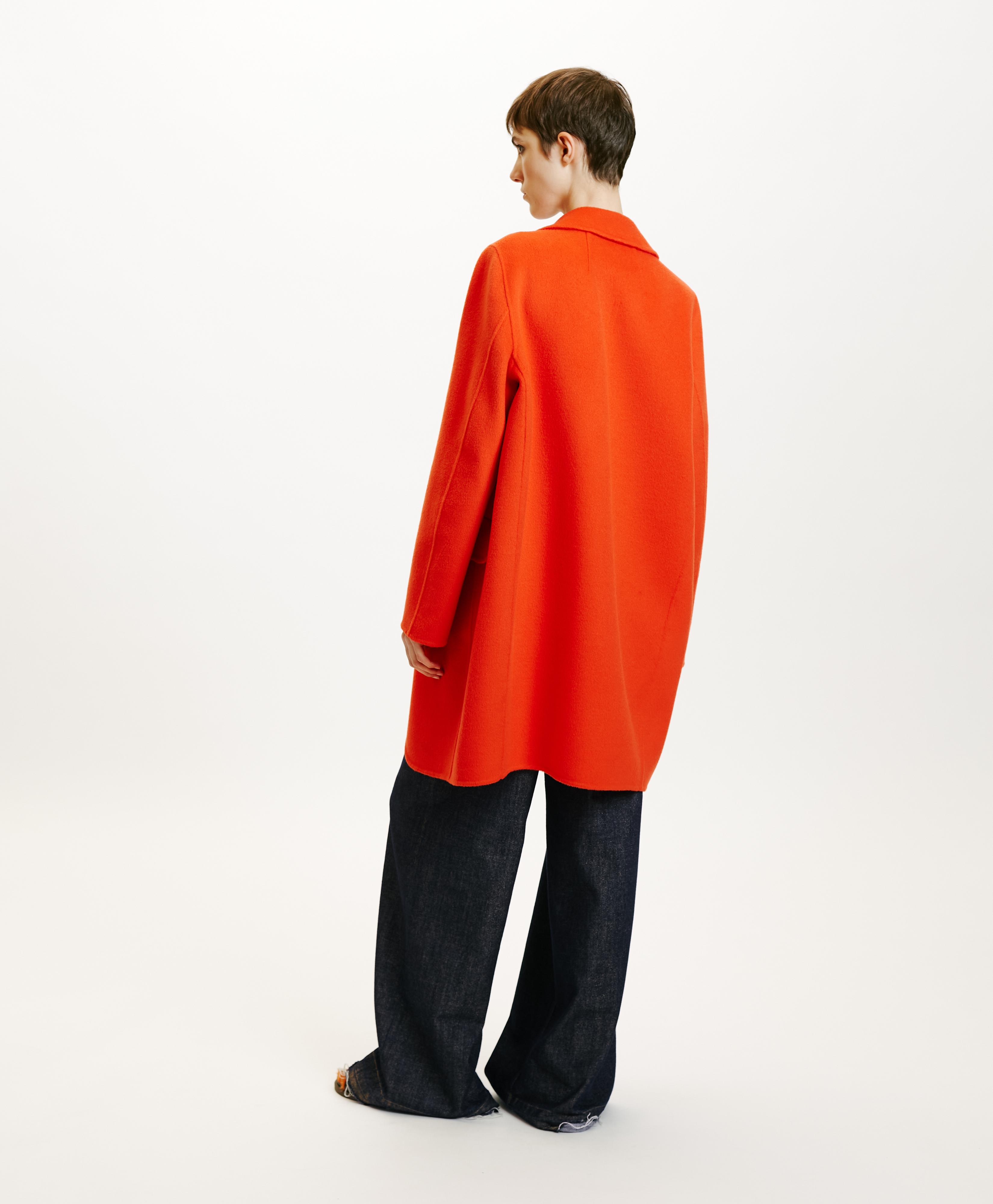 MANTEAU POMERANIA EN PANNE DOUBLE - PAPRIKA - Momonì