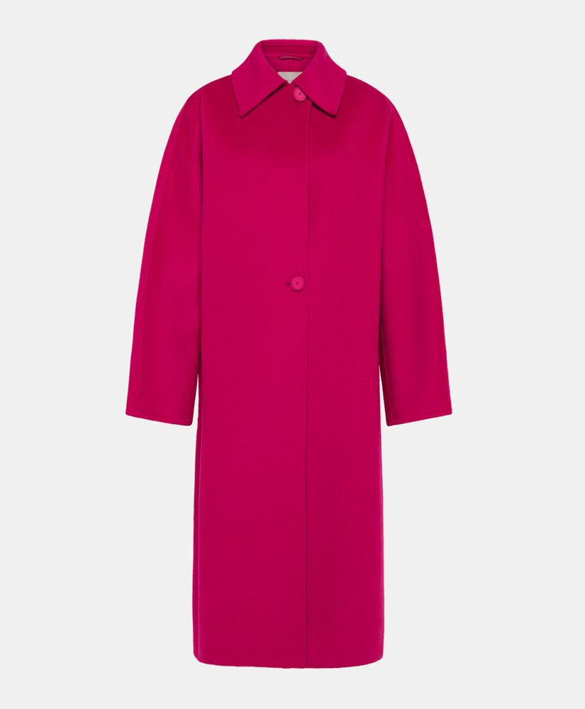 CAPPOTTO AKITA IN PANNO DOUBLE-FUCSIA - Momonì