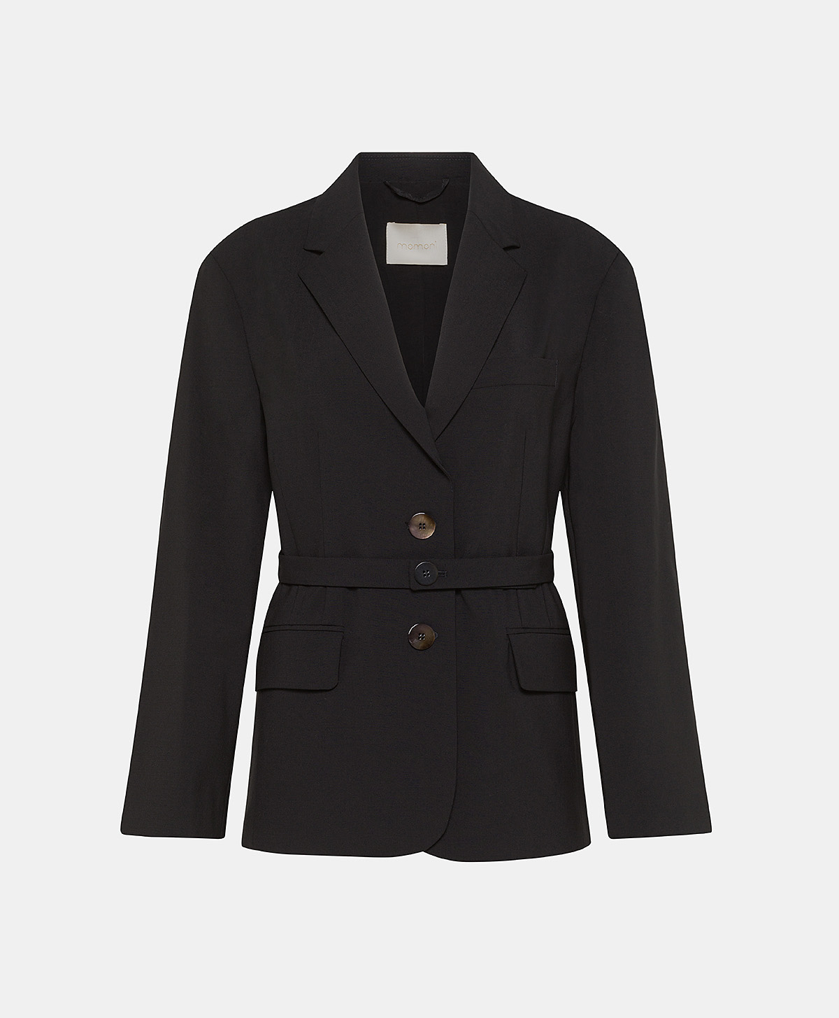 VESTE  REN EN LAINE FROIDE BISTRETCH - NOIR - Momonì