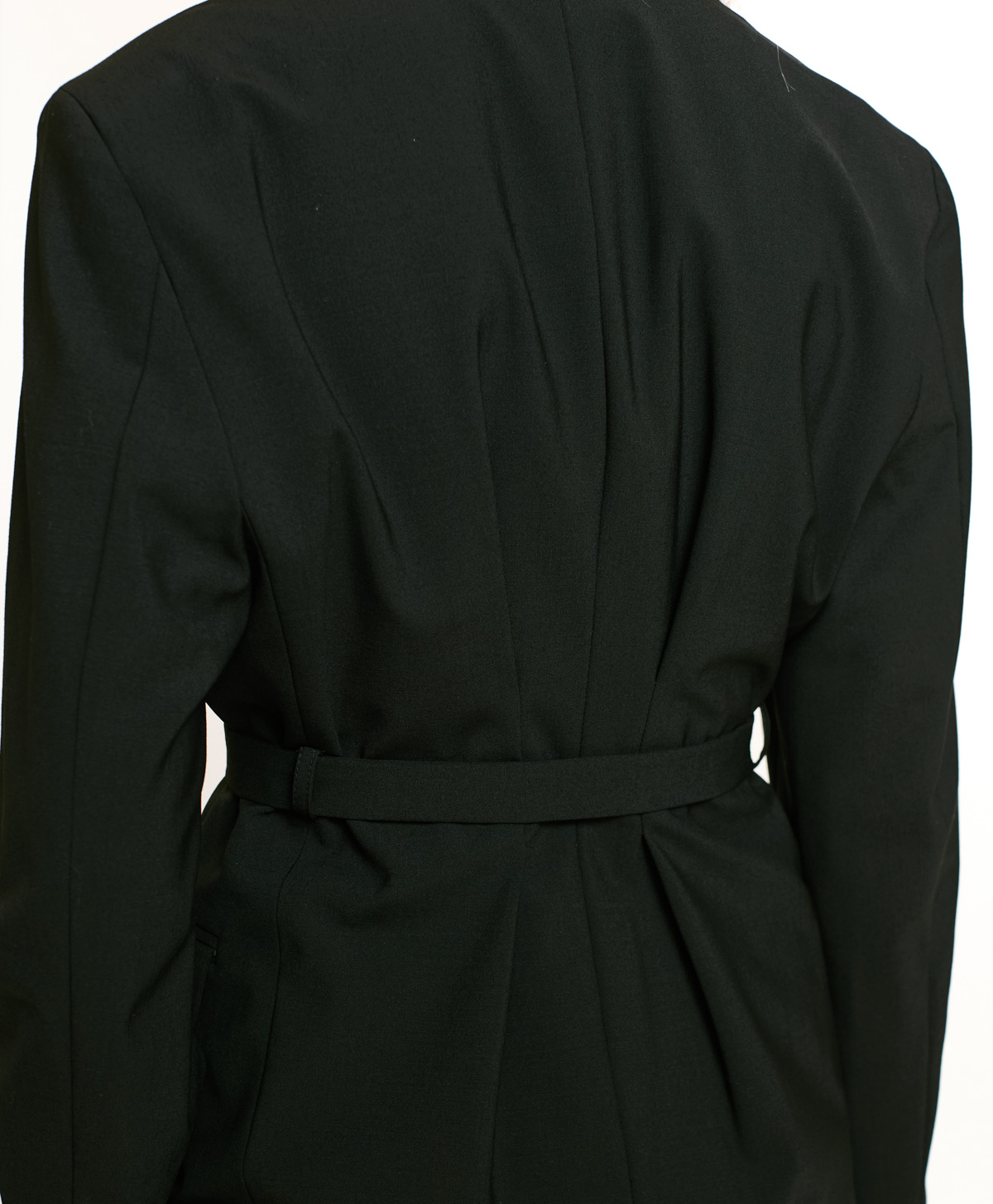 REN JACKET IN BI-STRETCH COOL WOOL - BLACK - Momonì