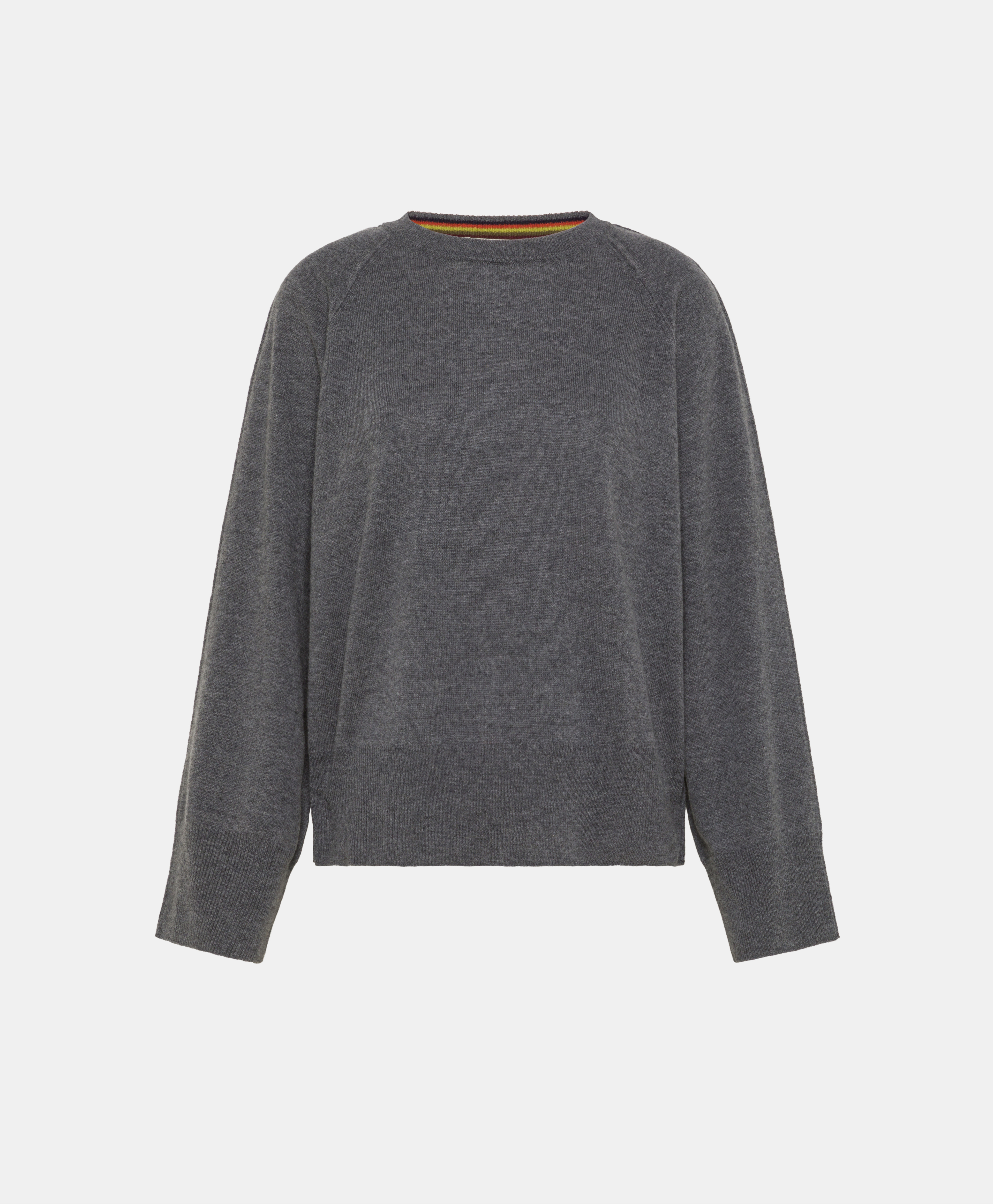 ODINO SWEATER IN MERINO WOOL/CASHMERE - GREY - Momonì