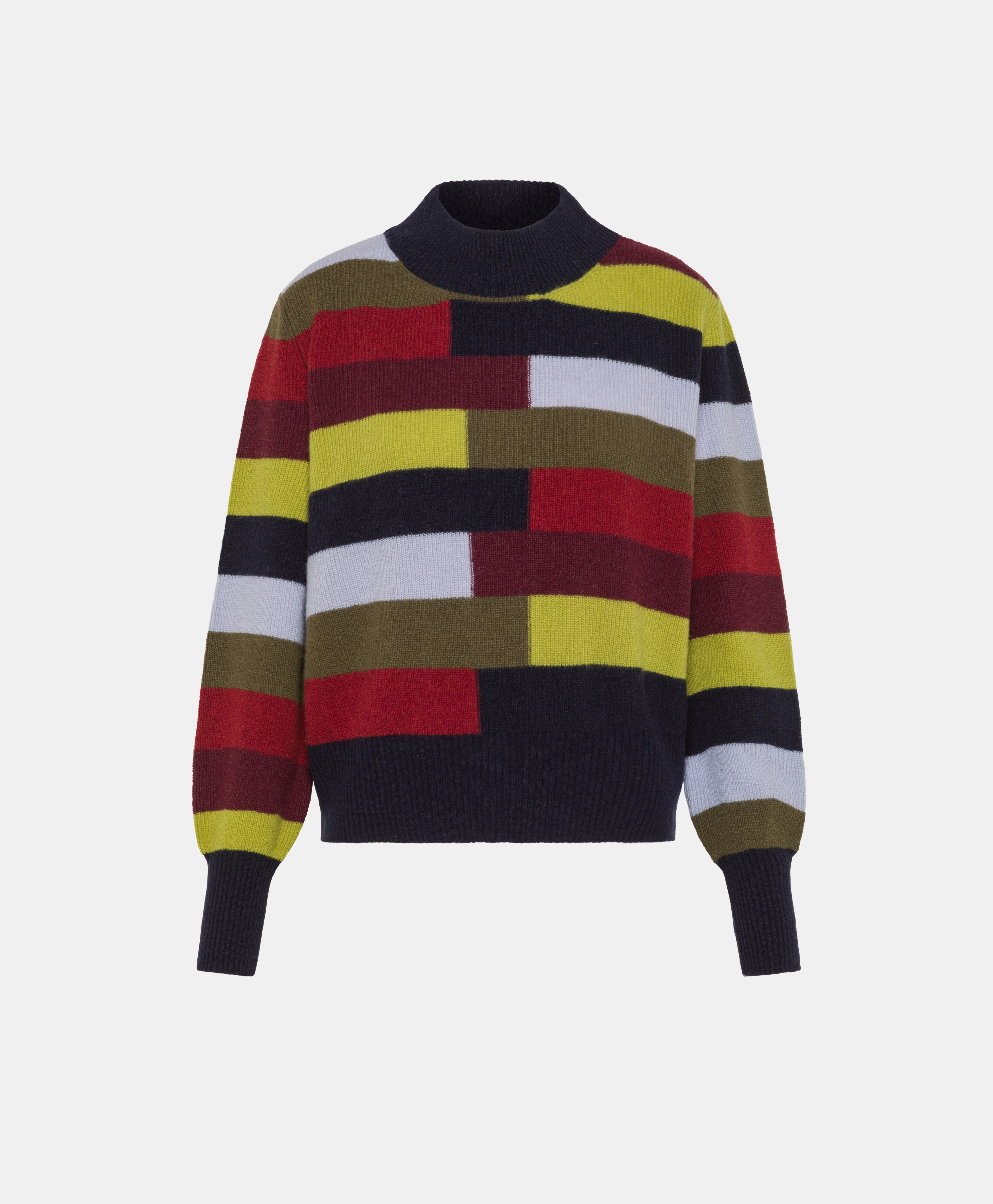 TOHOKU MULTICOLOUR STRIPED SWEATER - BLUE MULTICOLOR - Momonì