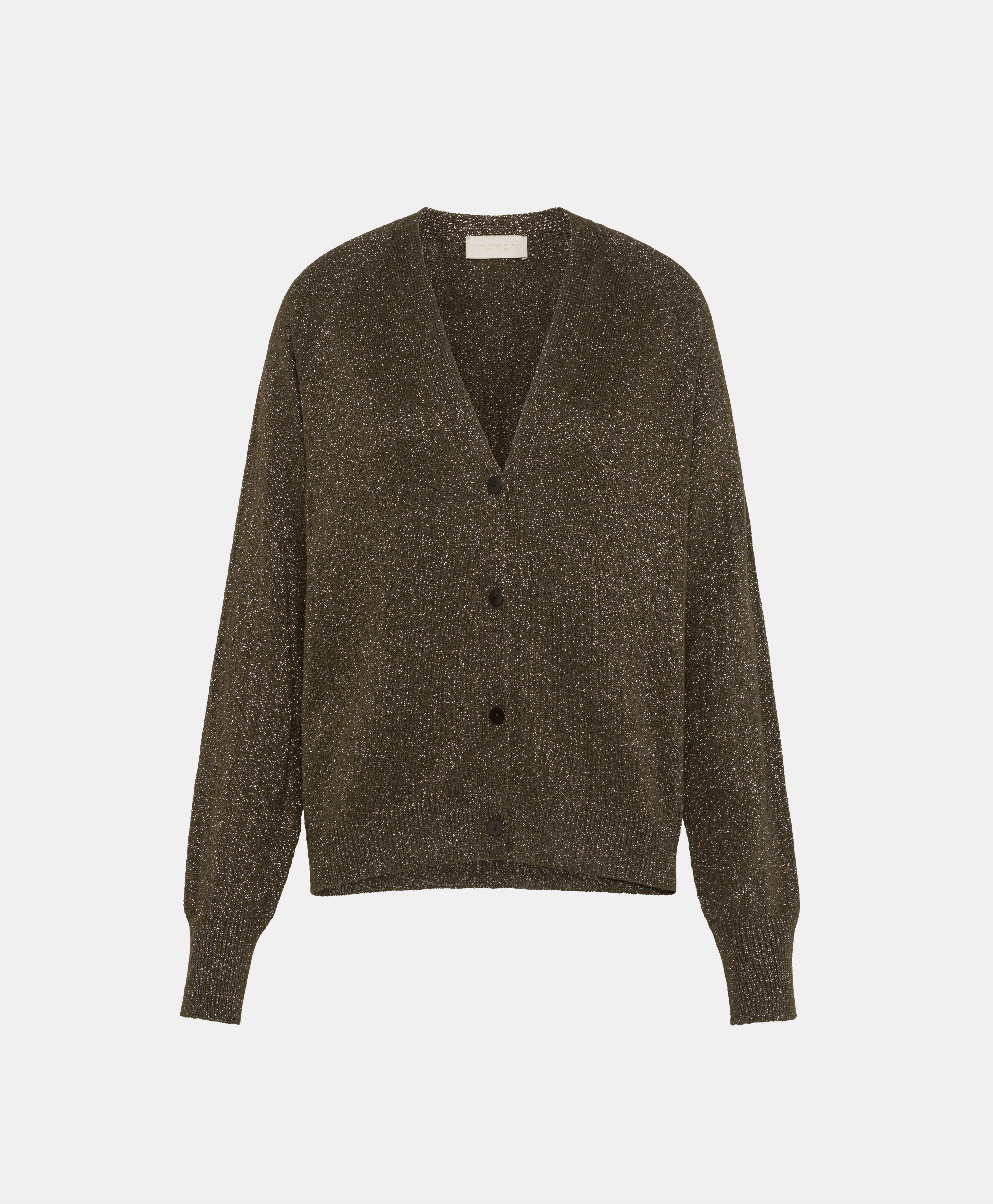 SHIRO LUREX SWEATER - SEAWEED - Momonì