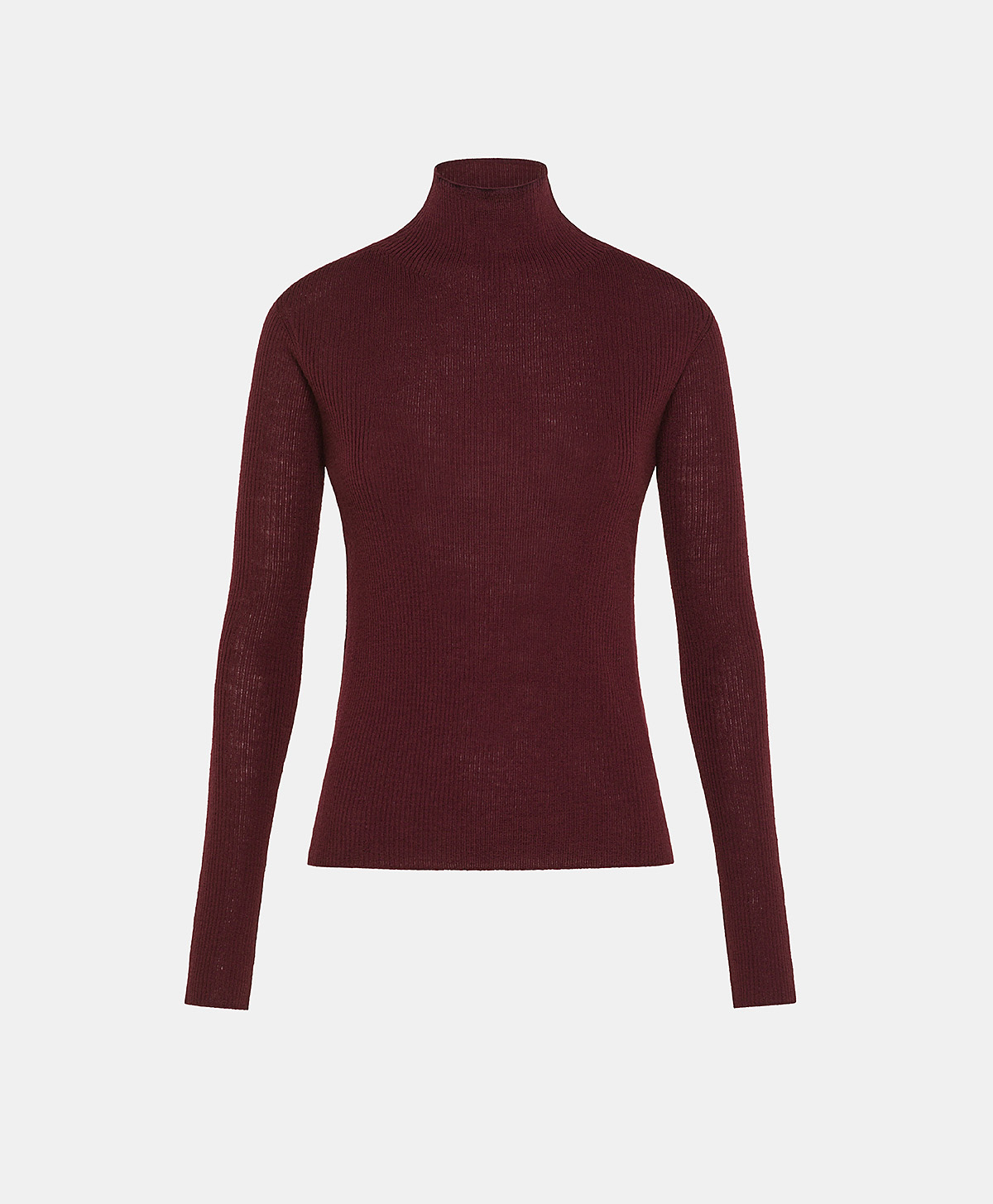 TORA SWEATER IN MERINO WOOL - GRAPE MUST - Momonì