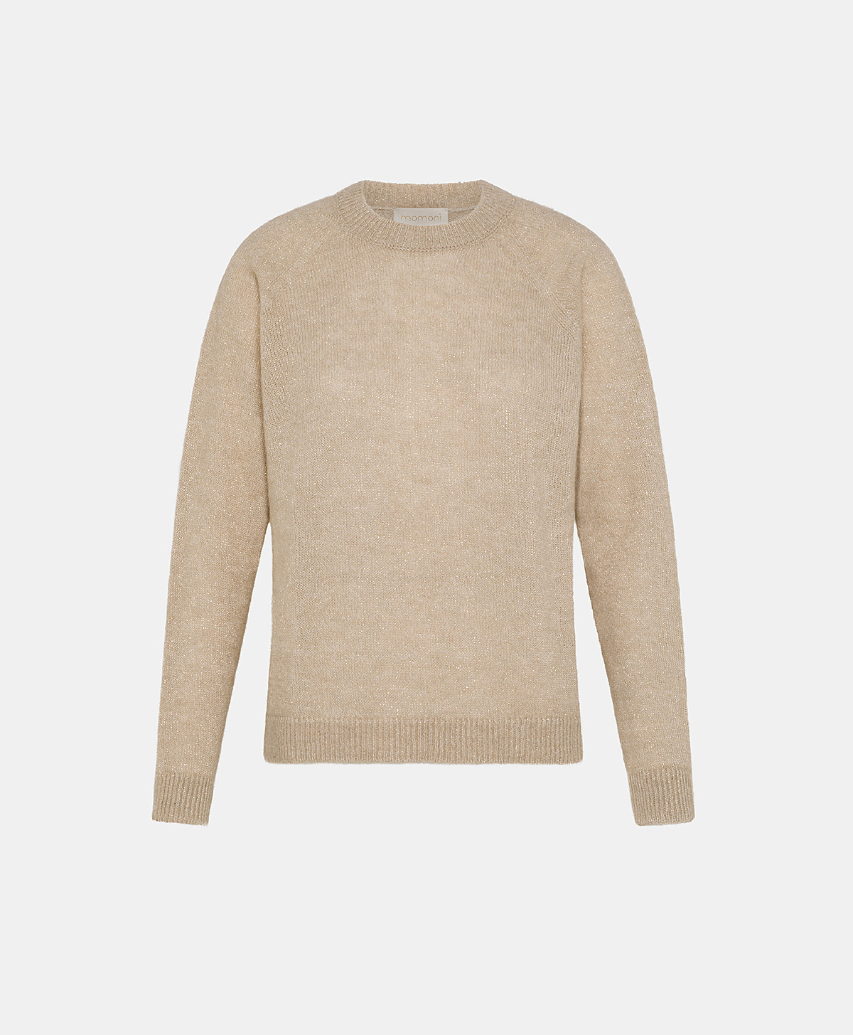 TRICOT KYO EN MOHAIR MÉLANGE LUREX - CRÈME - Momonì