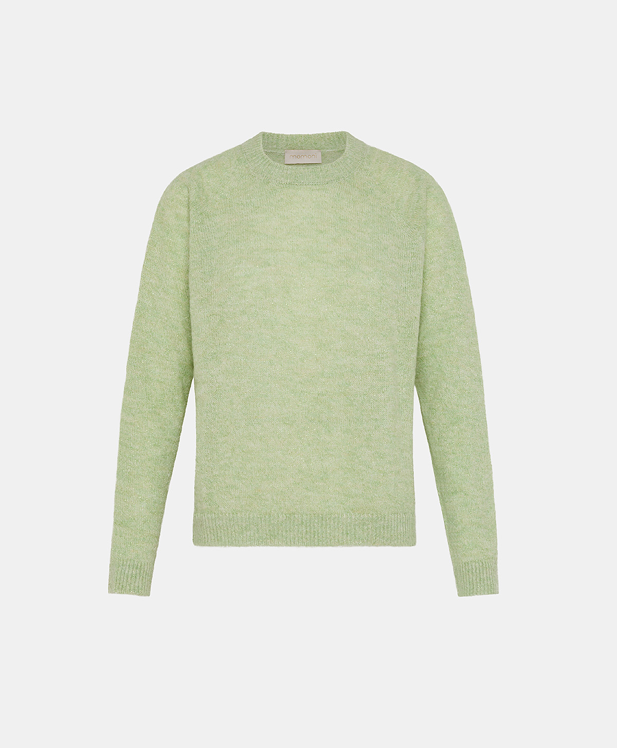 MAGLIA KYO IN MOHAIR MISTO LUREX-VERDE ACIDO - Momonì